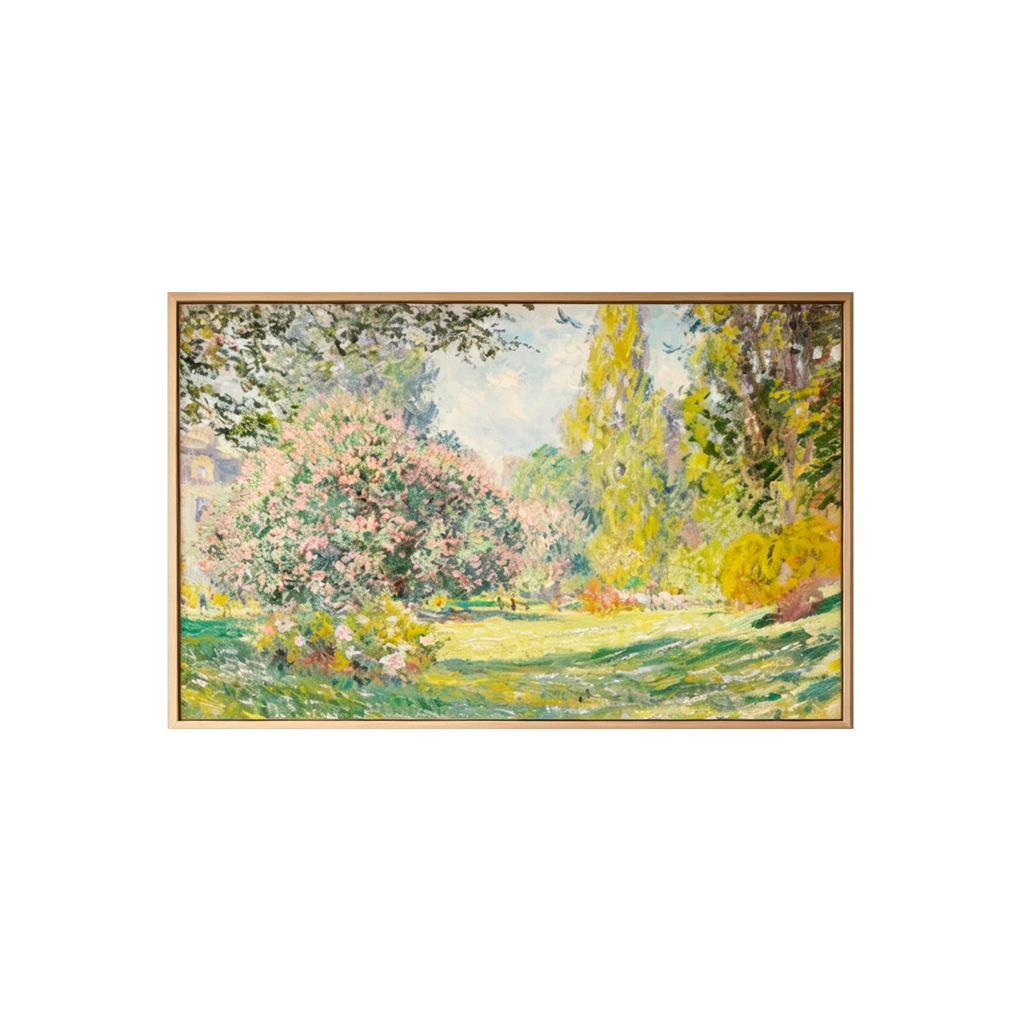 Impressionist Garden Landscape Wall Art #LS027