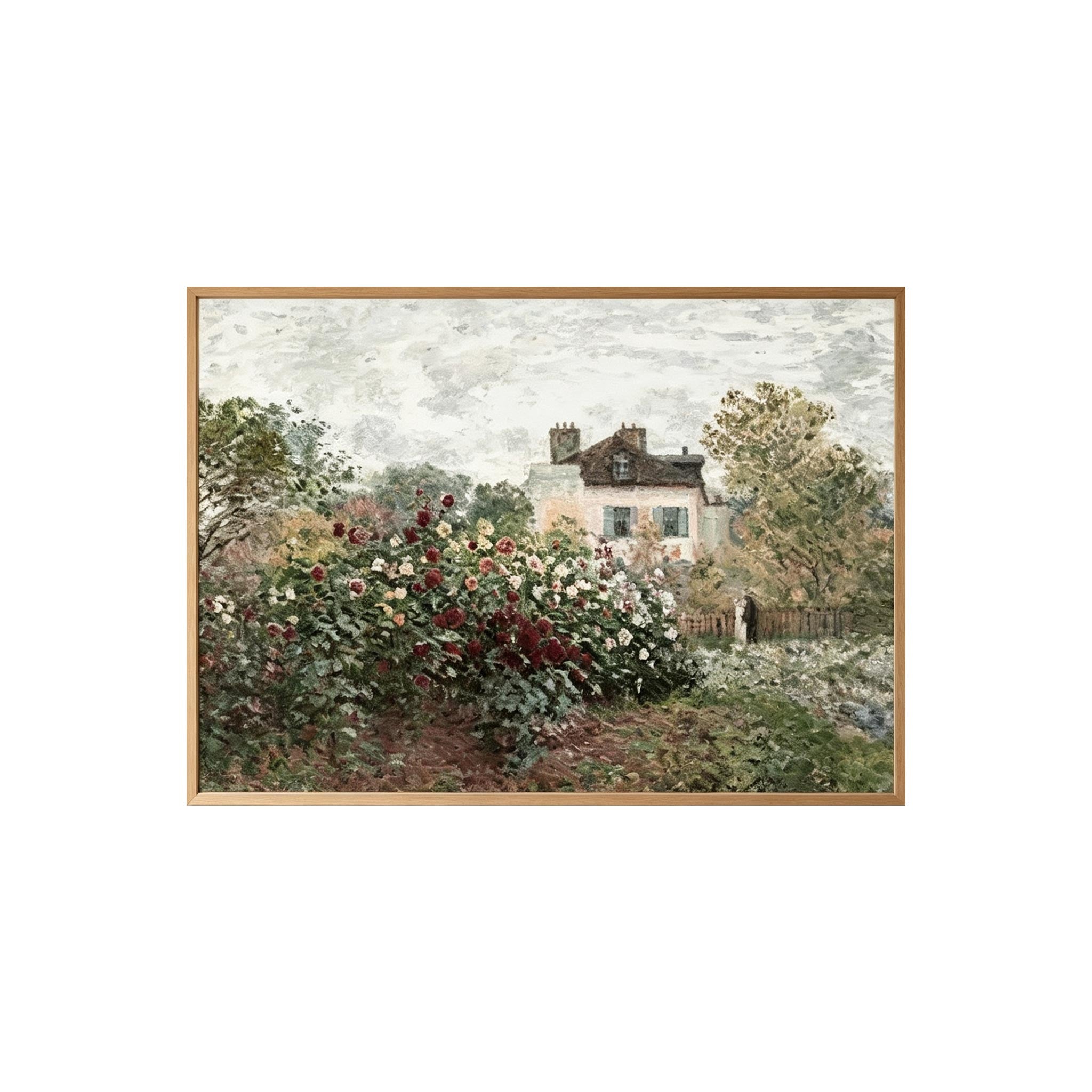 Impressionist Garden Landscape Wall Art #LS030