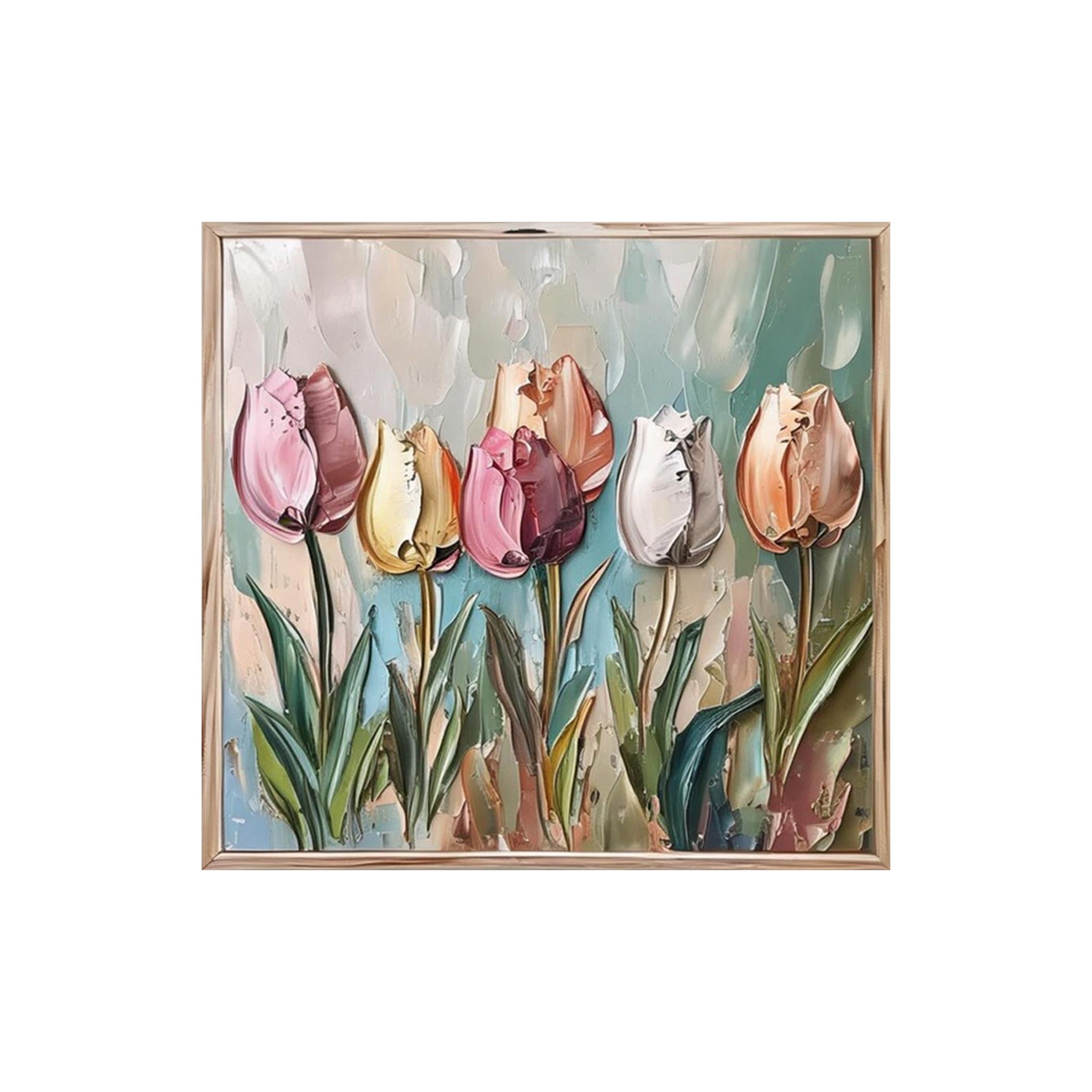 Textured Tulip Wall Art #FL055