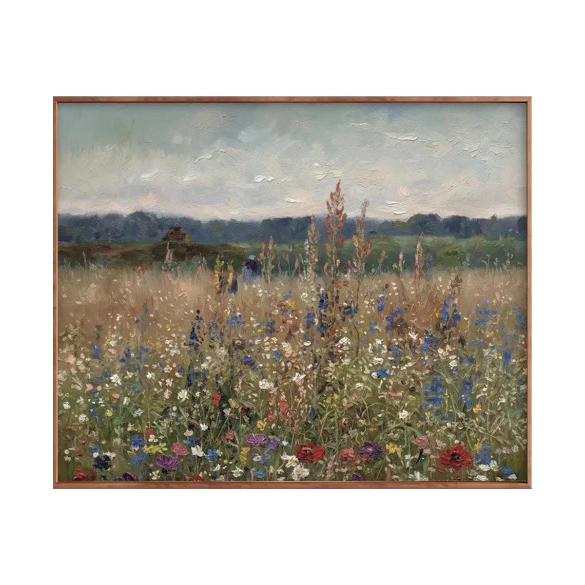 Country Wildflower Meadow Wall Art #FL067