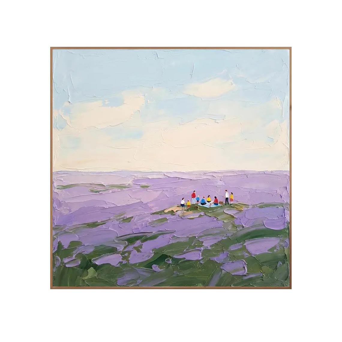 Purple Lavender Fields Landscape Wall Art #LS065