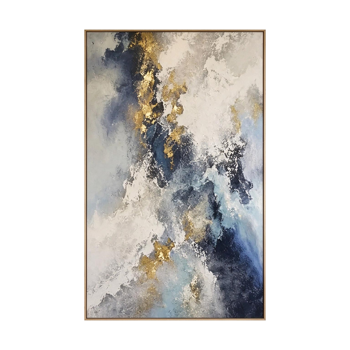 Golden Veins – Heavy Impasto Abstract Painting #CP086