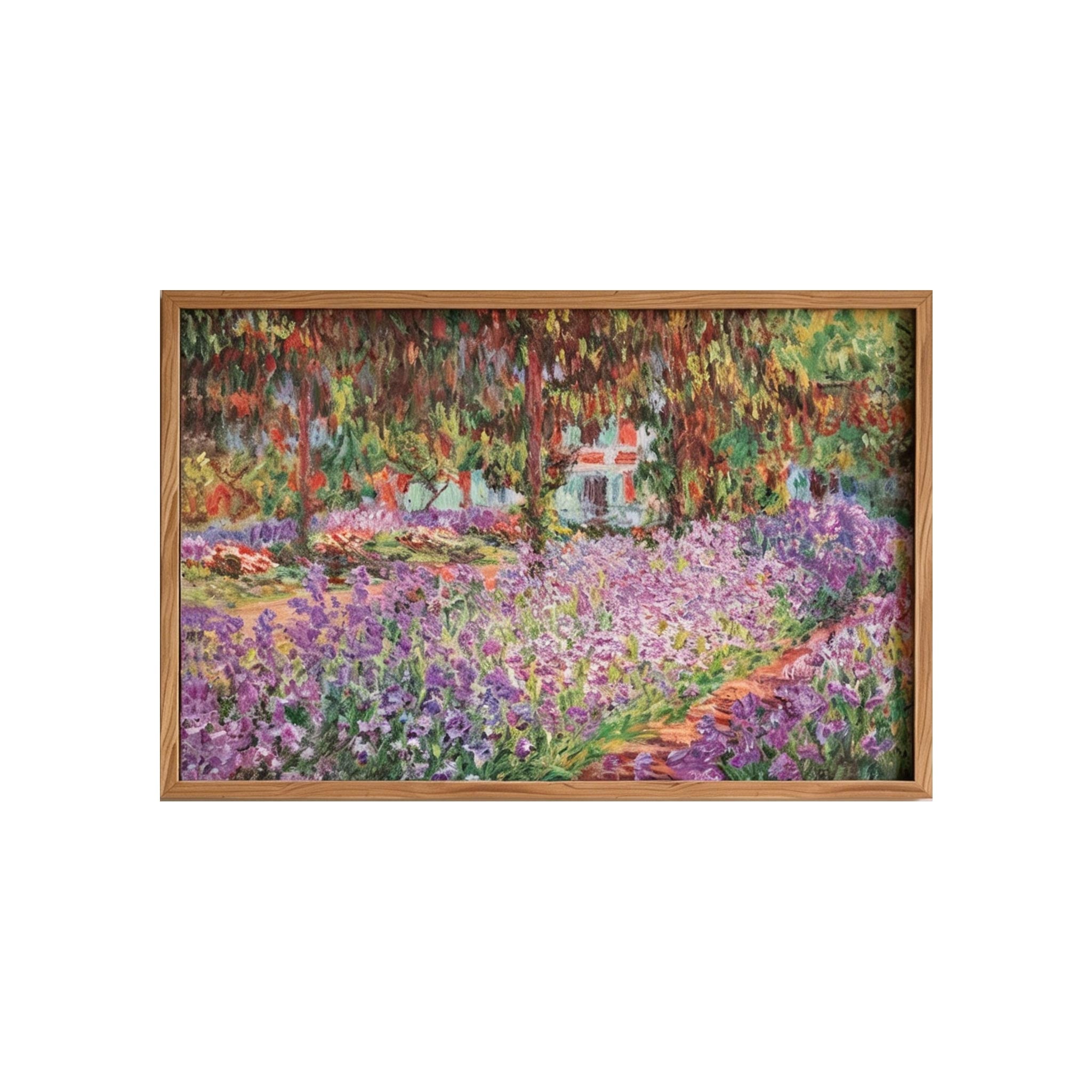 Purple Garden Landscape Wall Art #LS025
