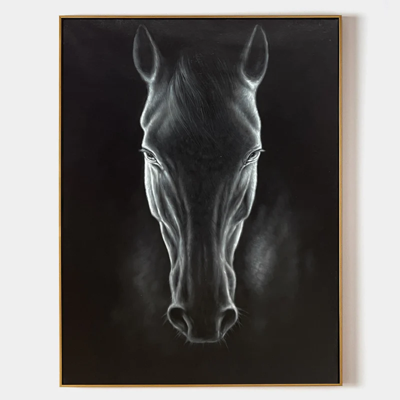 Abstract Animal Art Horse Texture Wall Art #AT017
