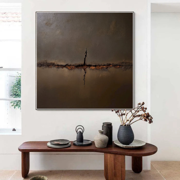 Wabi Sabi Art Earthen Aura Painting #WS001