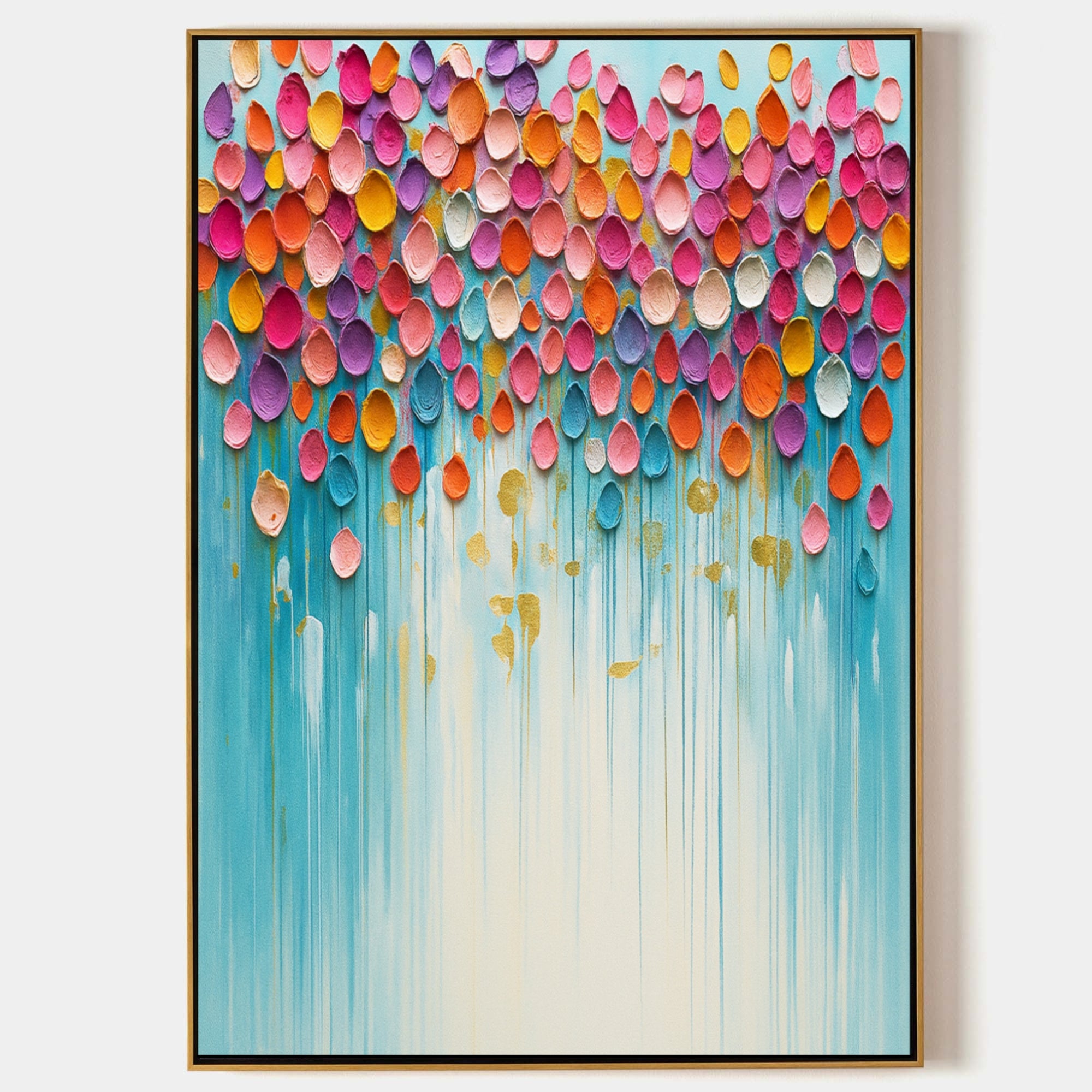 Colorful Abstract Textured Painting Canvas #AT001