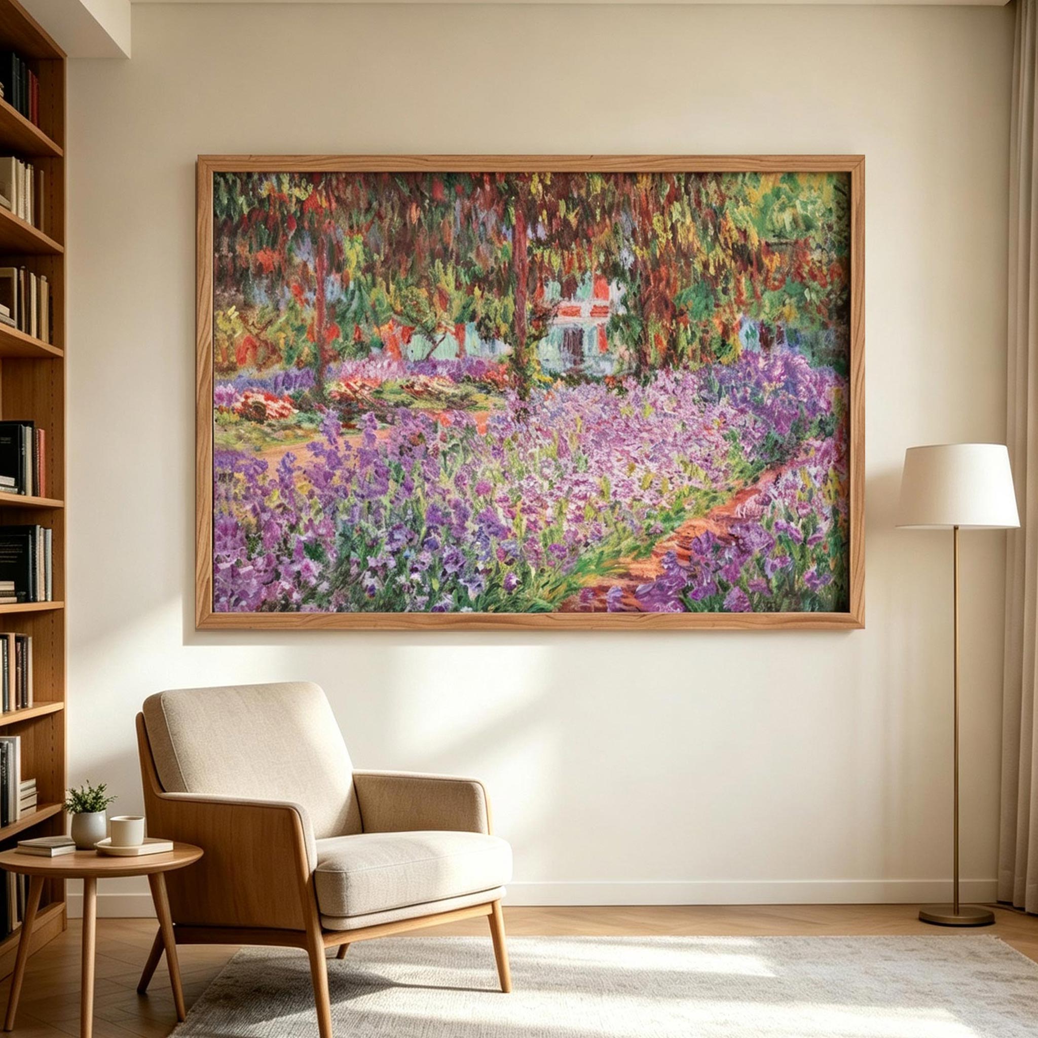 Purple Garden Landscape Wall Art #LS025