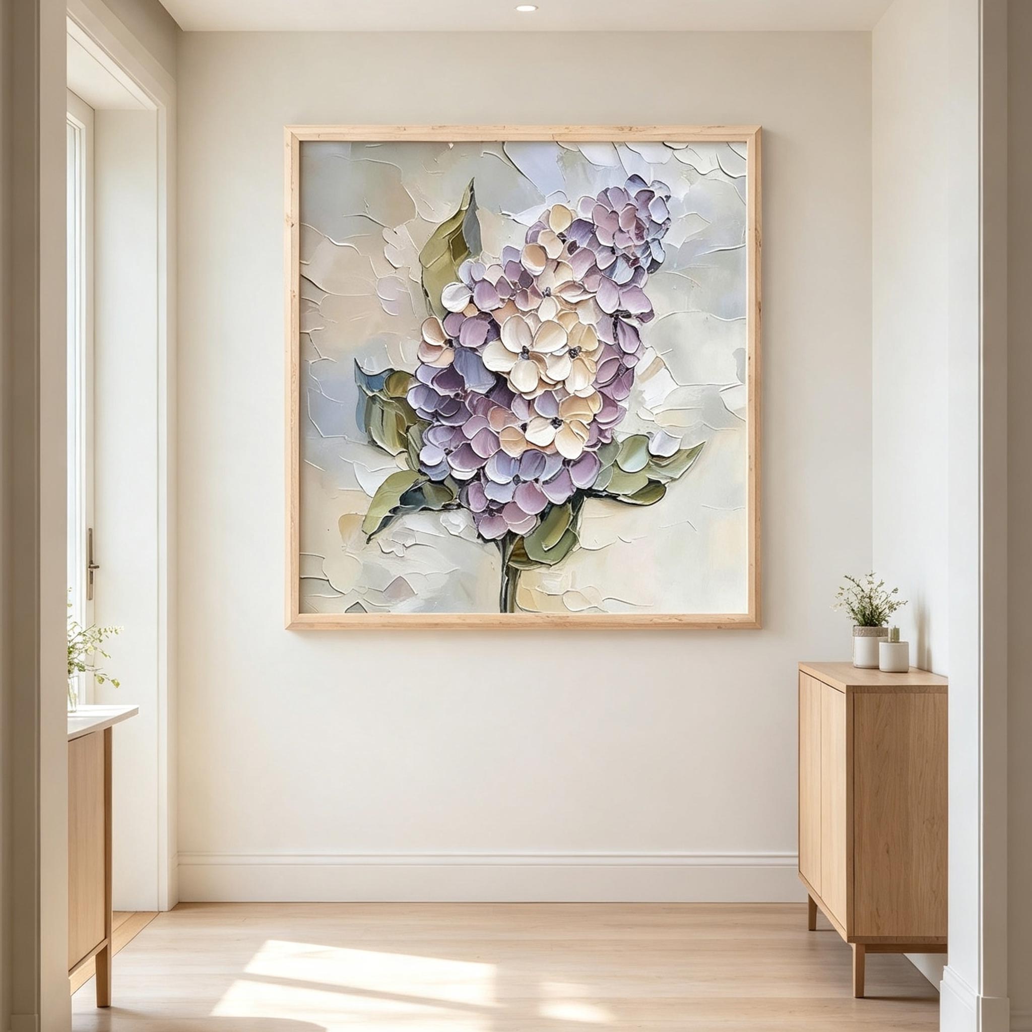 Elegant Hydrangea Wall Art #FL061