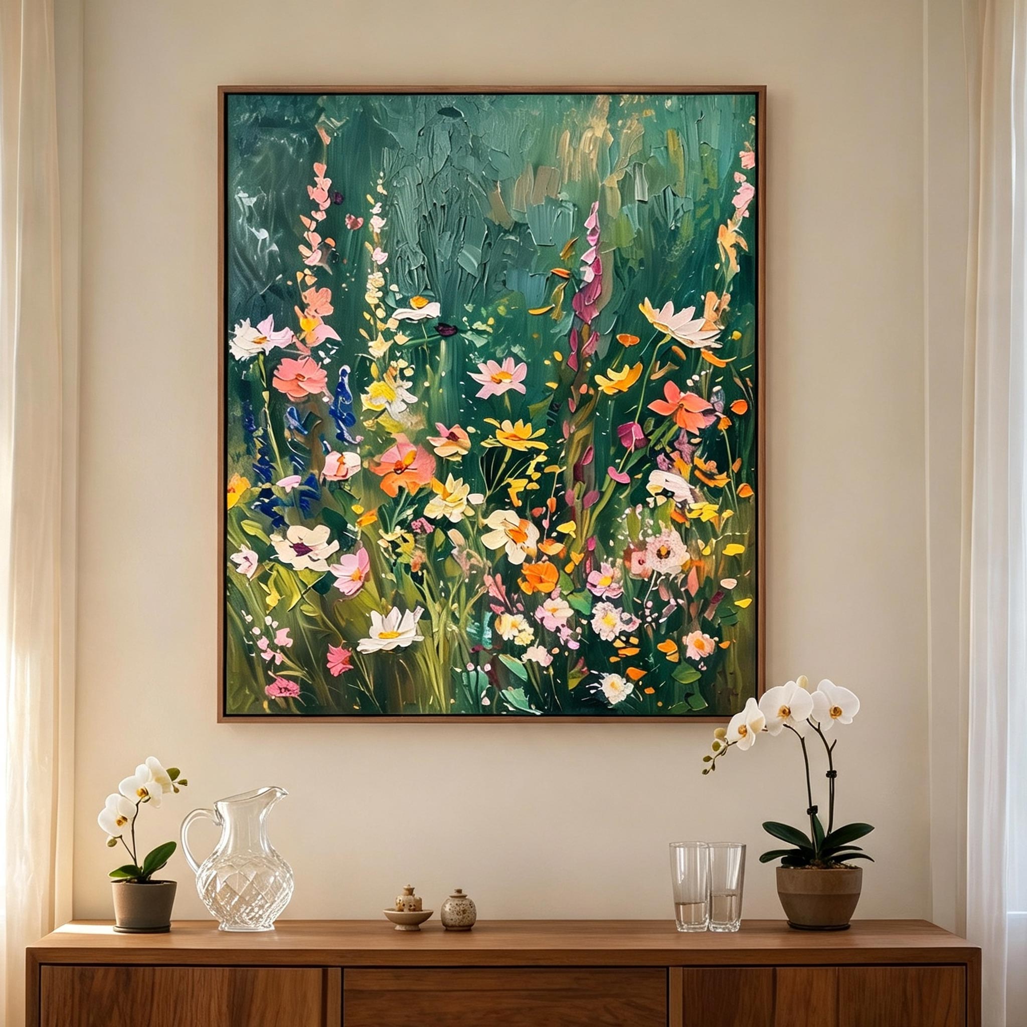Colorful Wildflower Wall Art #FL056
