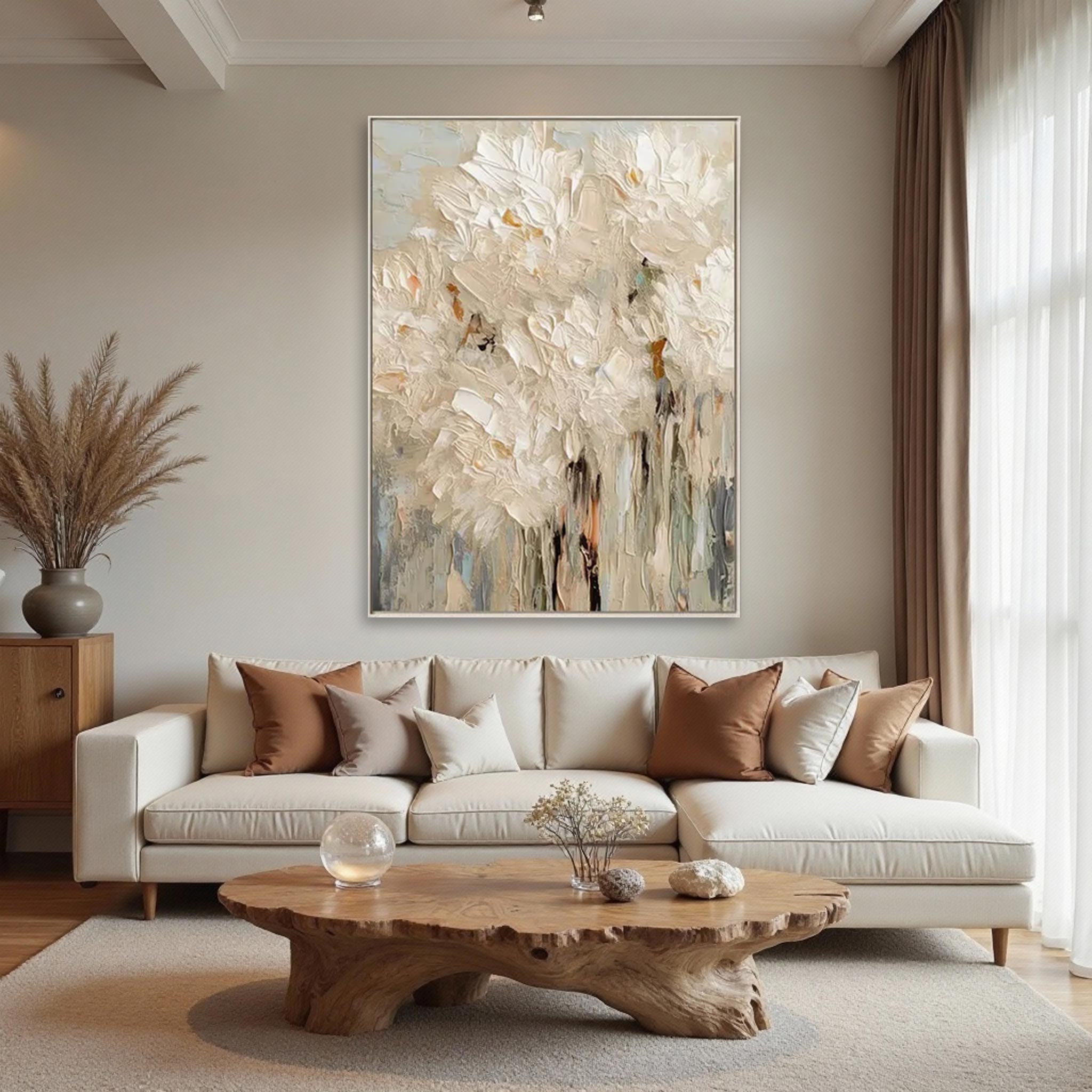 Textured Floral Abstract Wall Art #MA013