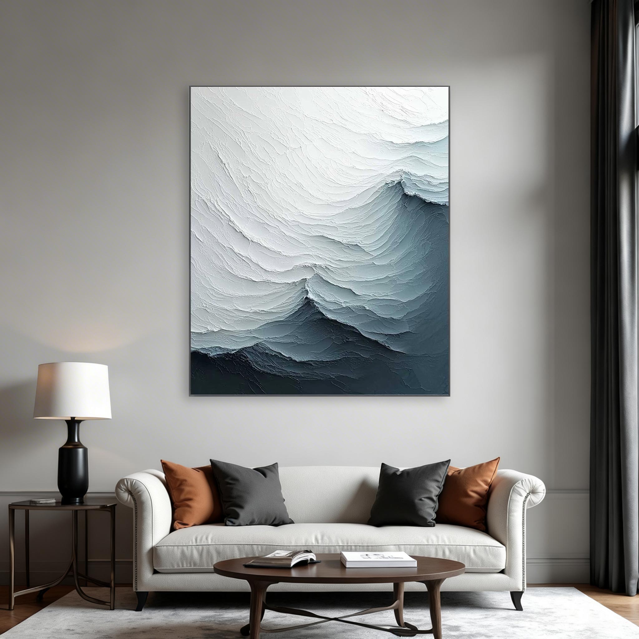 Minimal Ocean Abstract Wall Art #MA003