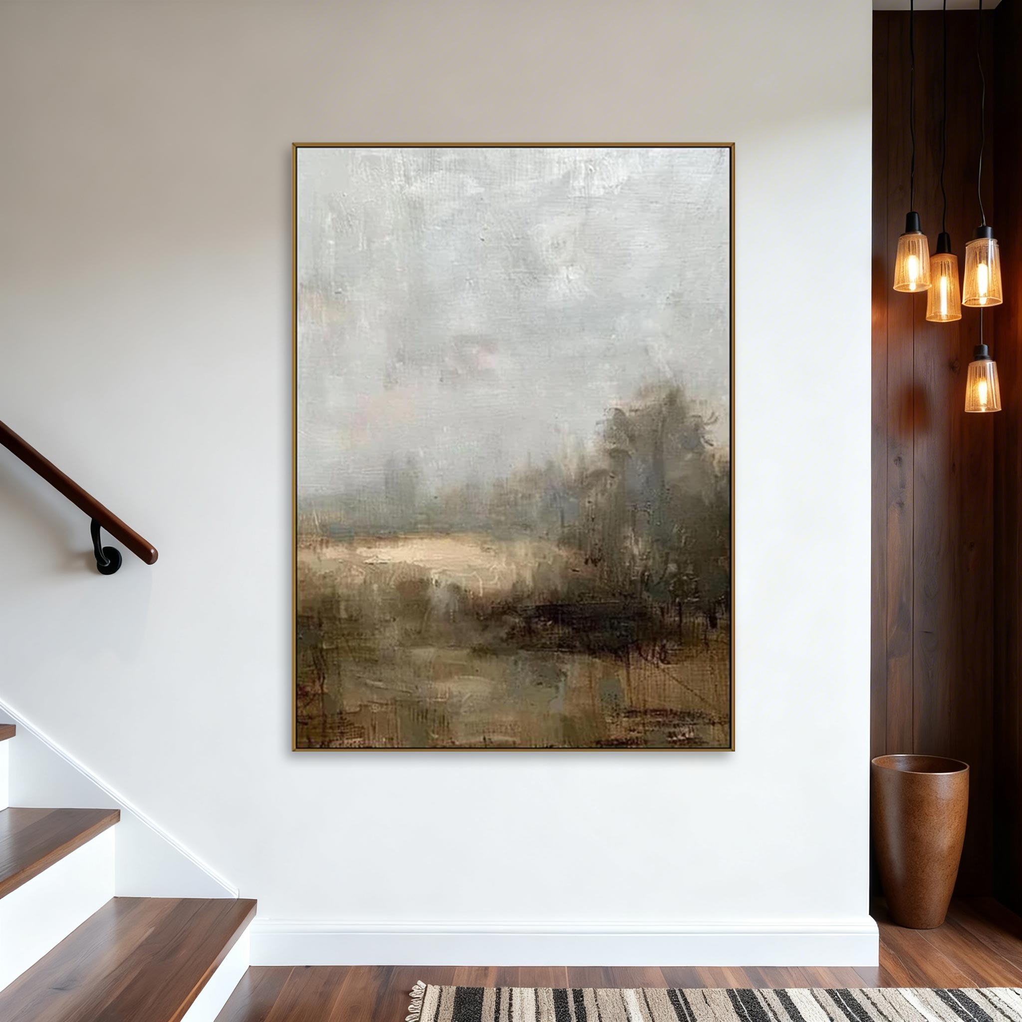 Misty Landscape Abstract Wall Art #MA015