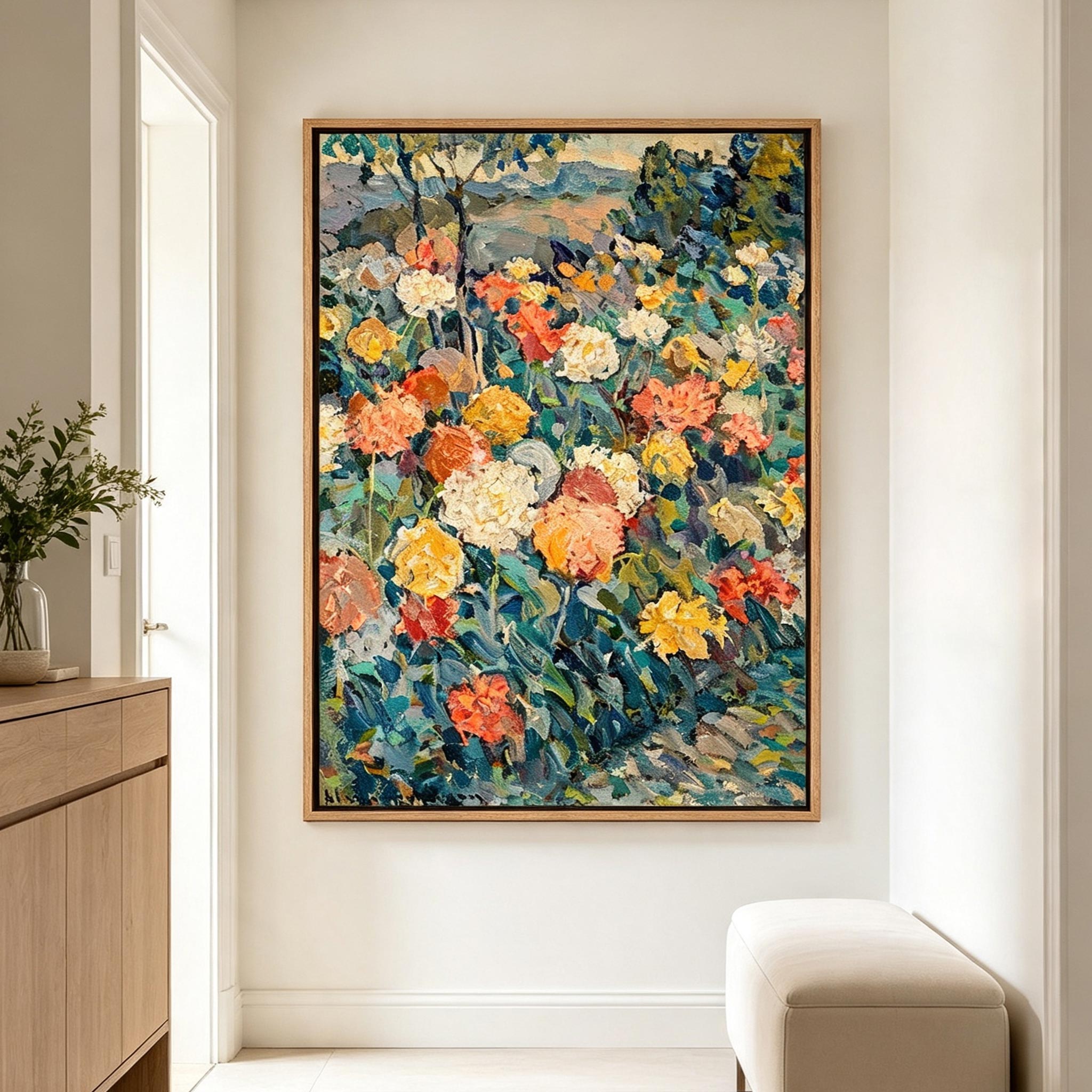 Colorful Garden Floral Wall Art #LS017