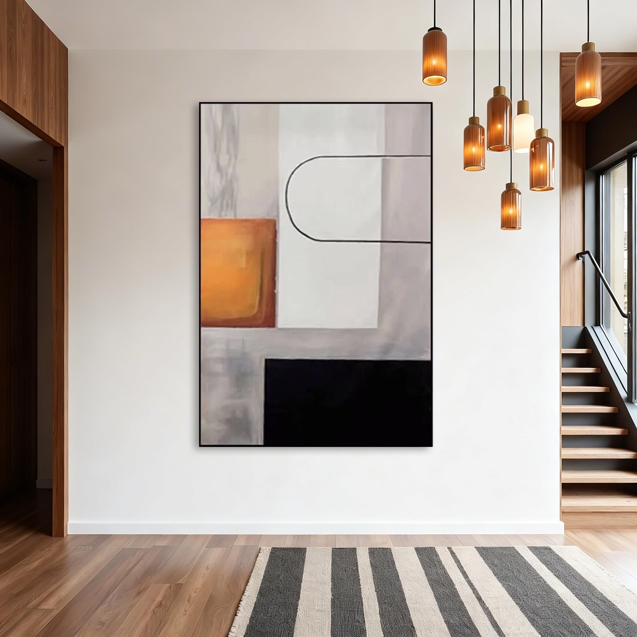 Modern Geometric Abstract Wall Art MA006