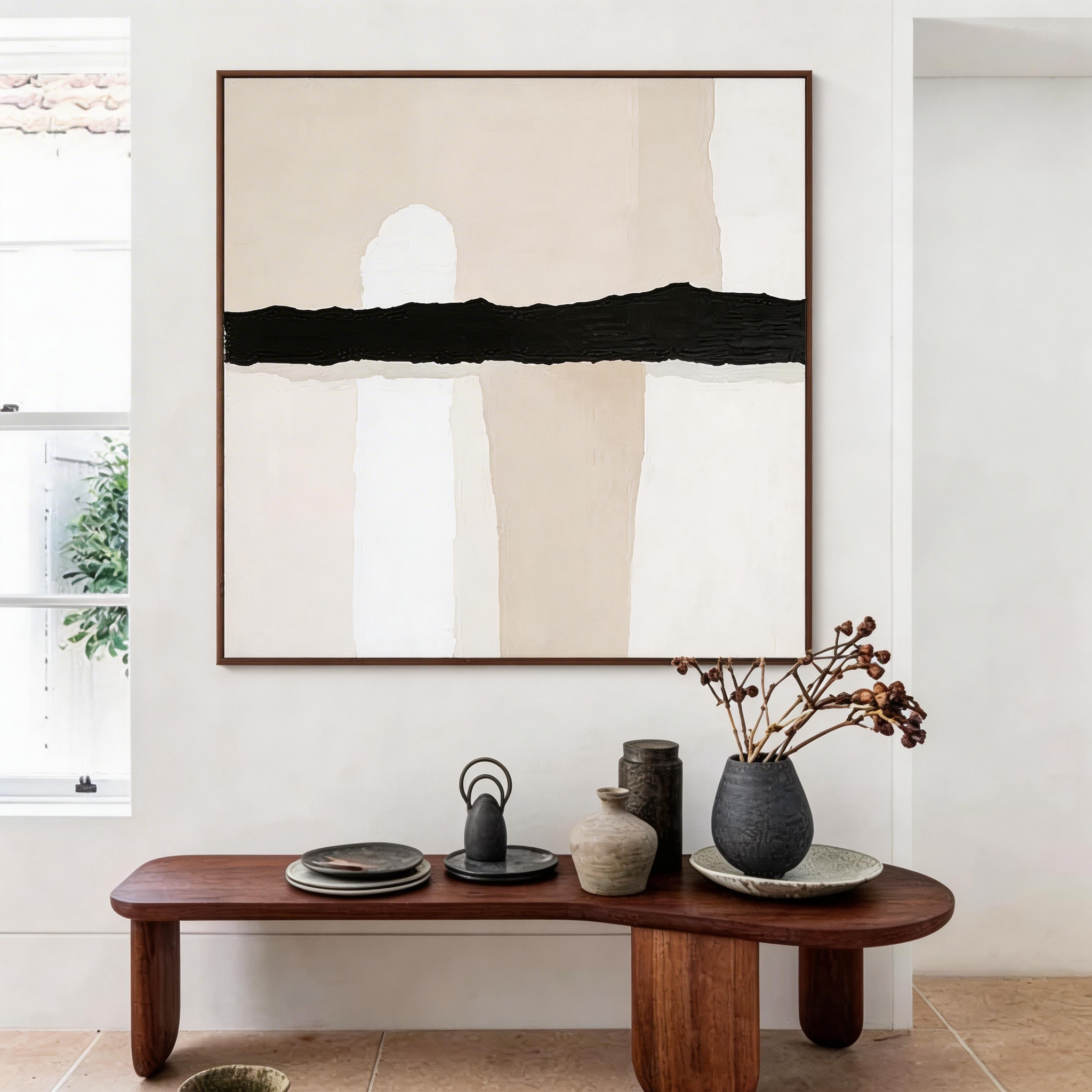 Wabi Sabi Art Painting "Abstract Elegance"#WS003