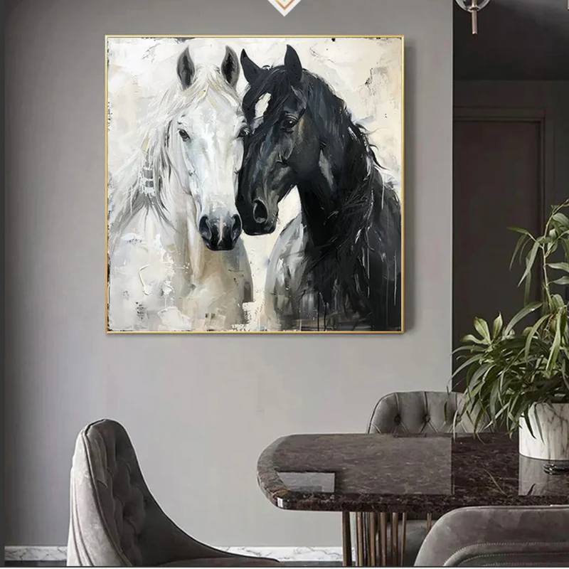 Abstract Animal Art Horse Texture Wall Art #AT011