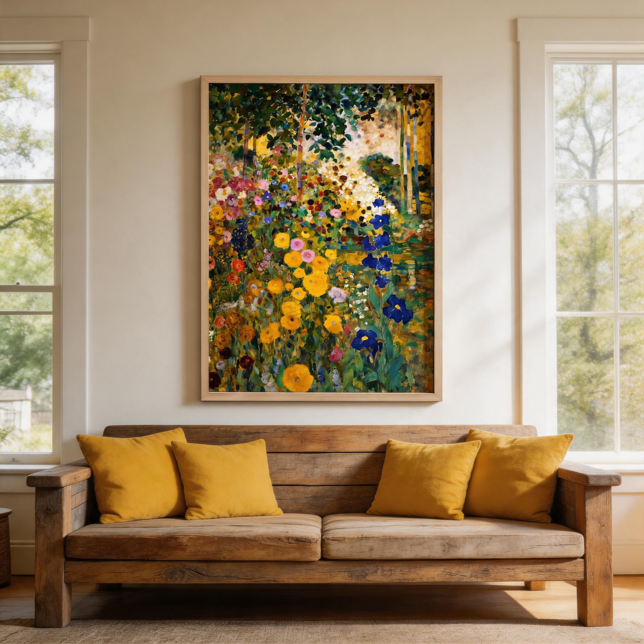Impressionist Garden Bloom Wall Art #FL009