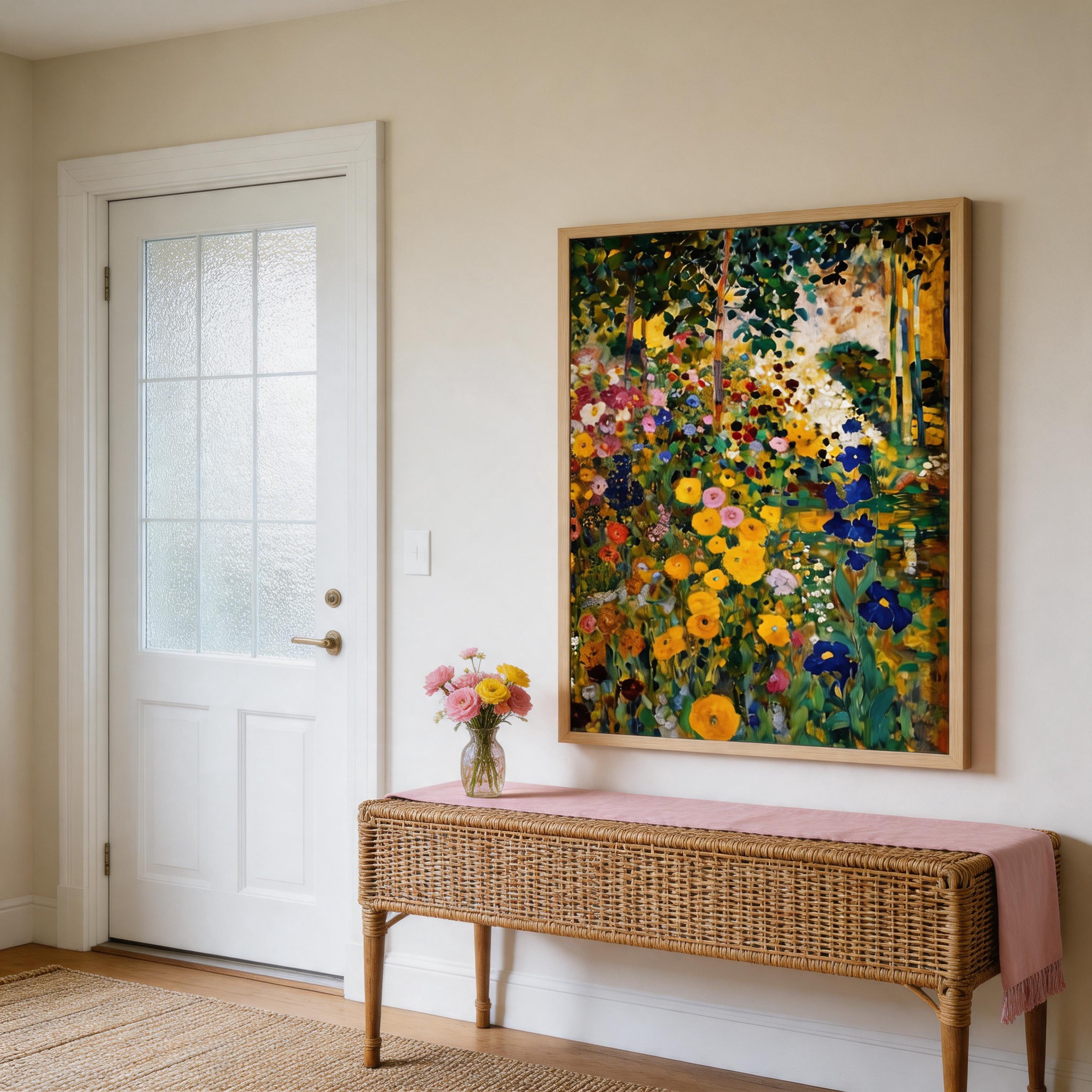 Impressionist Garden Bloom Wall Art #FL009