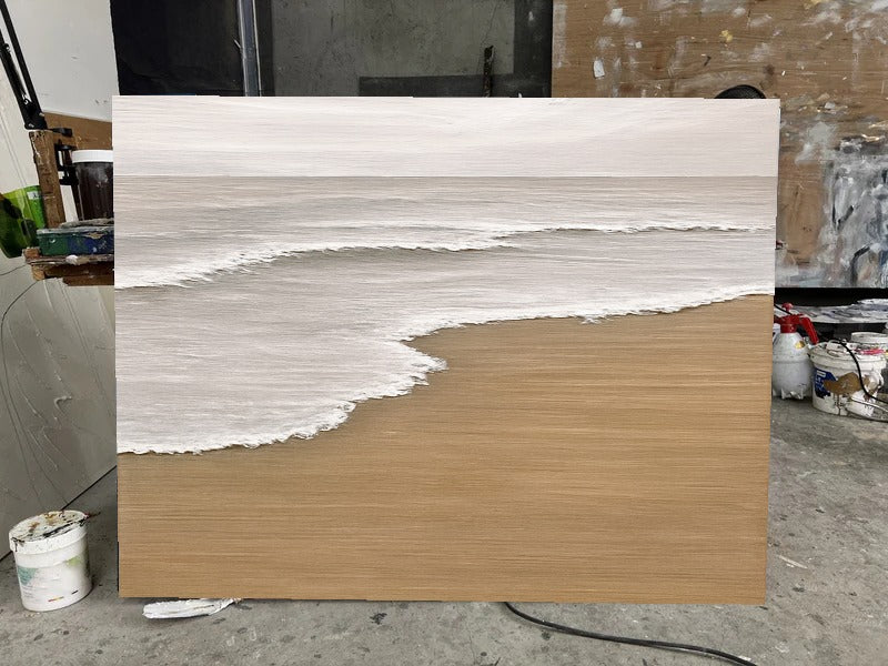 Abstract Ocean Wave Wall Art Painting #AB022