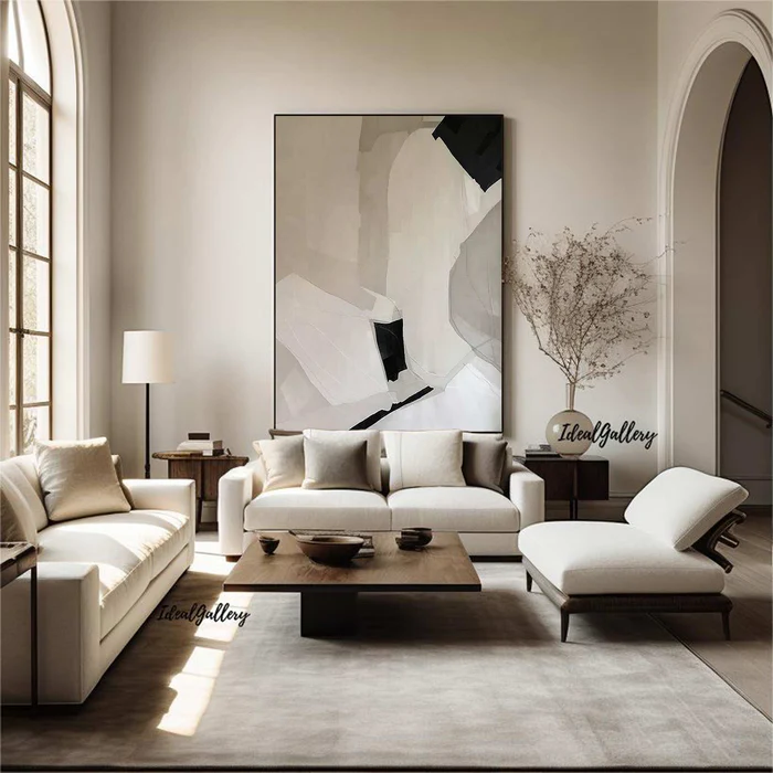 Beige & Brown Abstract #BB004