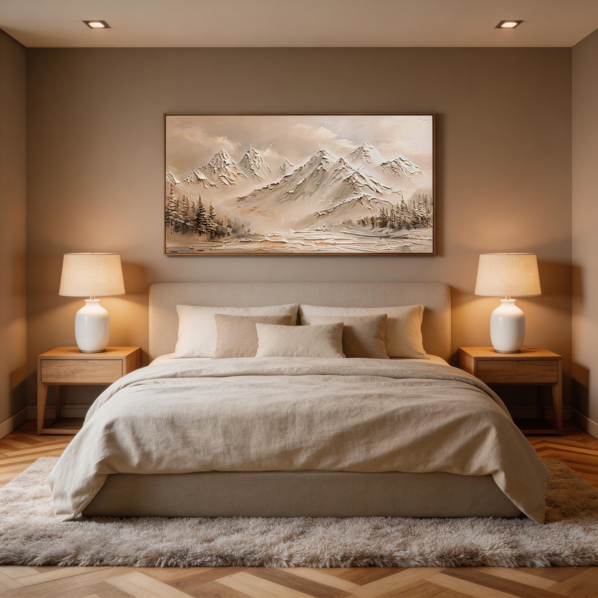 Abstract Mountain Landscape Wall Art #MA025