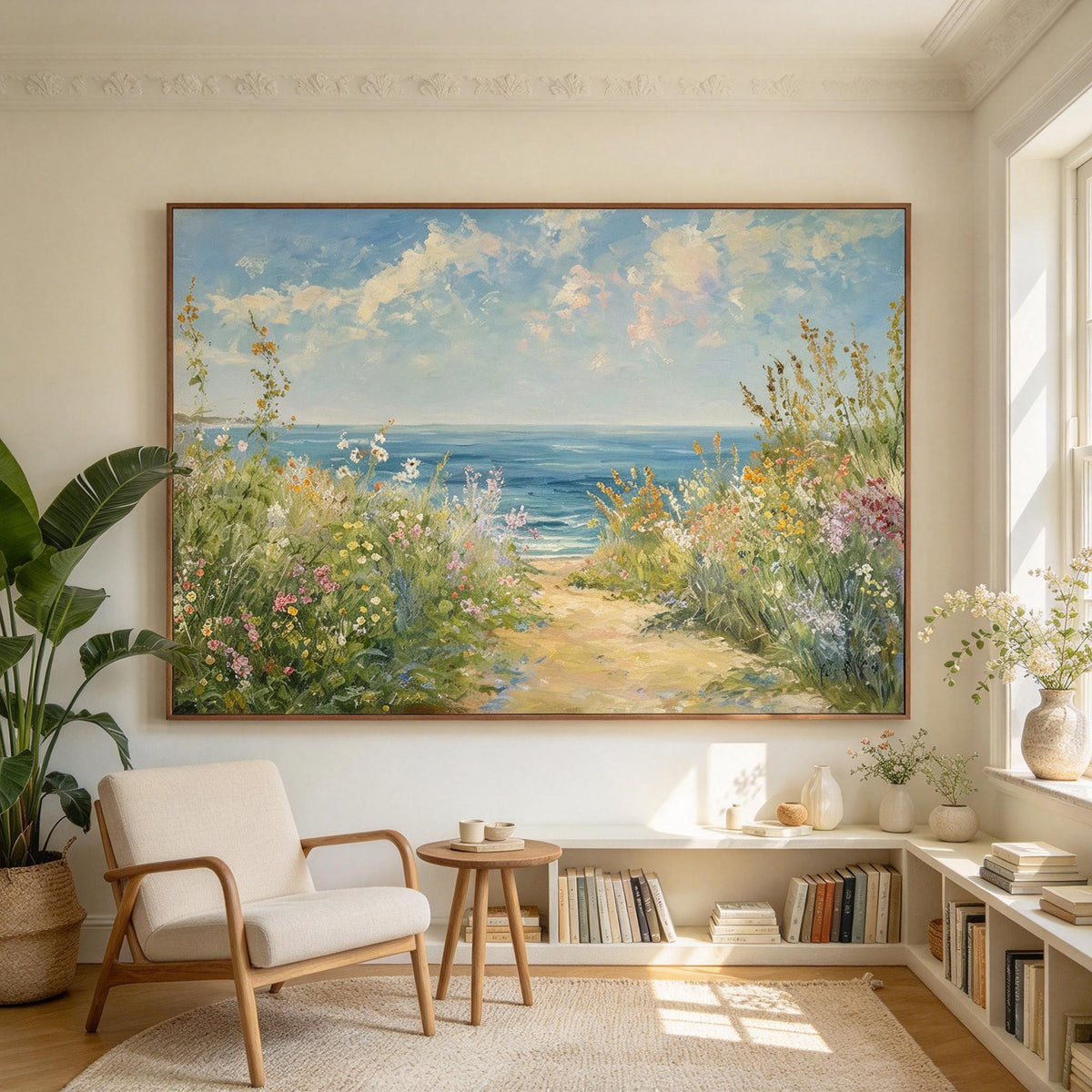 Coastal Wildflower Path Wall Art #LS088