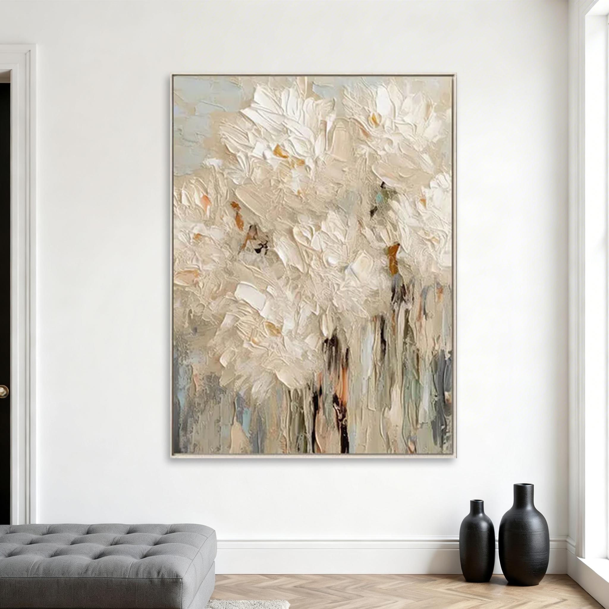 Textured Floral Abstract Wall Art #MA013