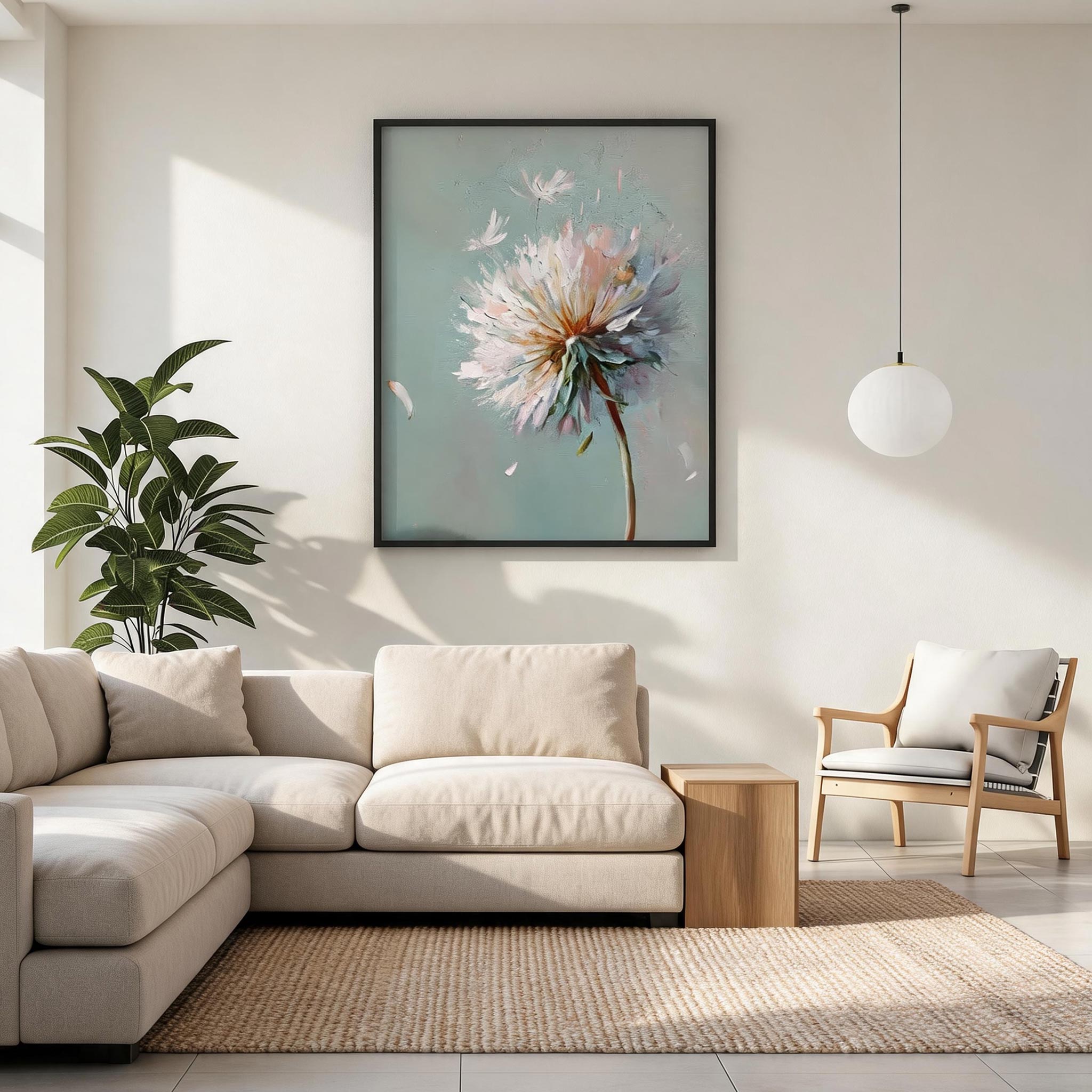 Dandelion Bloom Wall Art #FL036