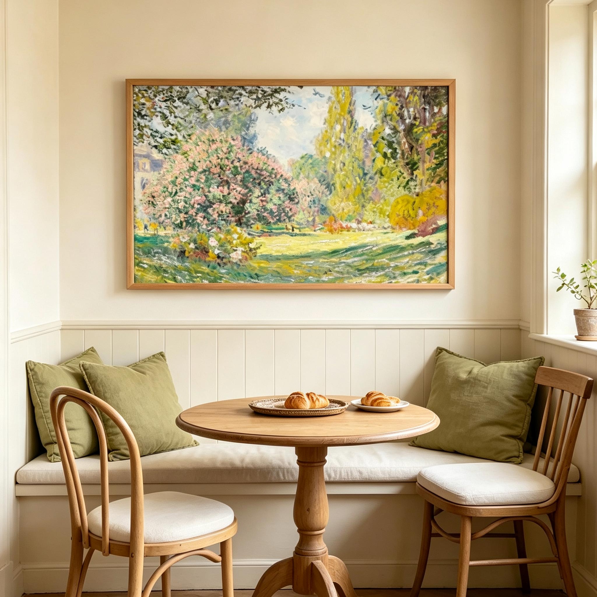 Impressionist Garden Landscape Wall Art #LS027