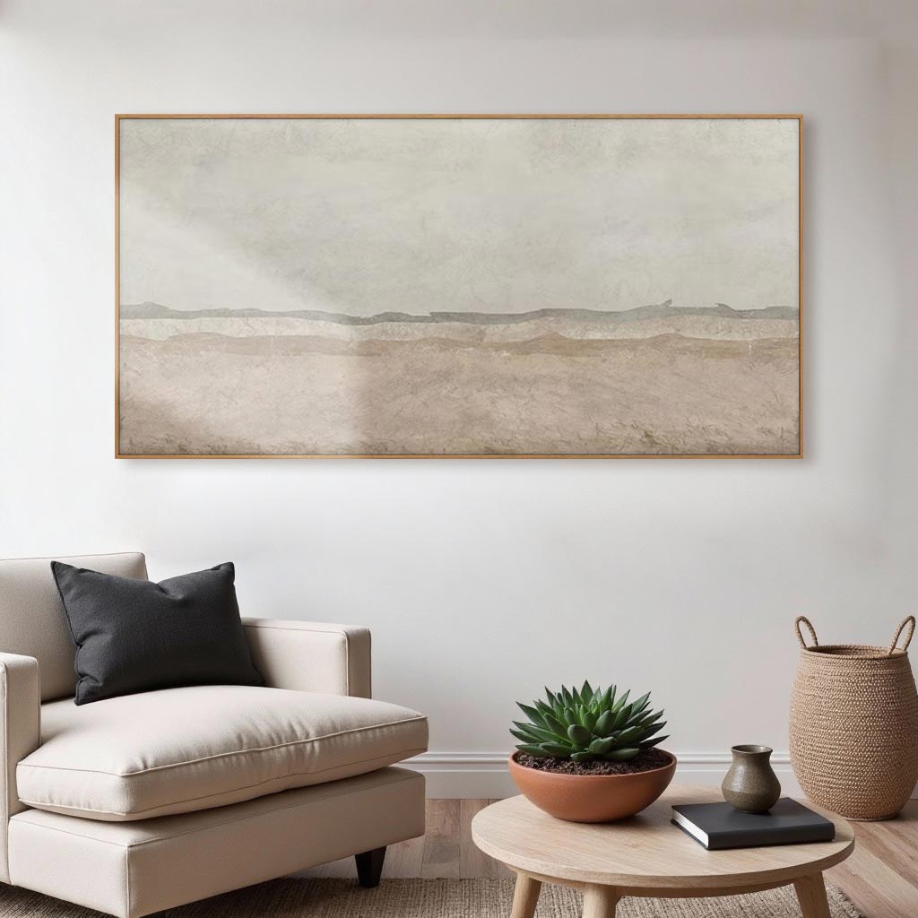 Beige & Earth Tone Abstract Painting #WS022
