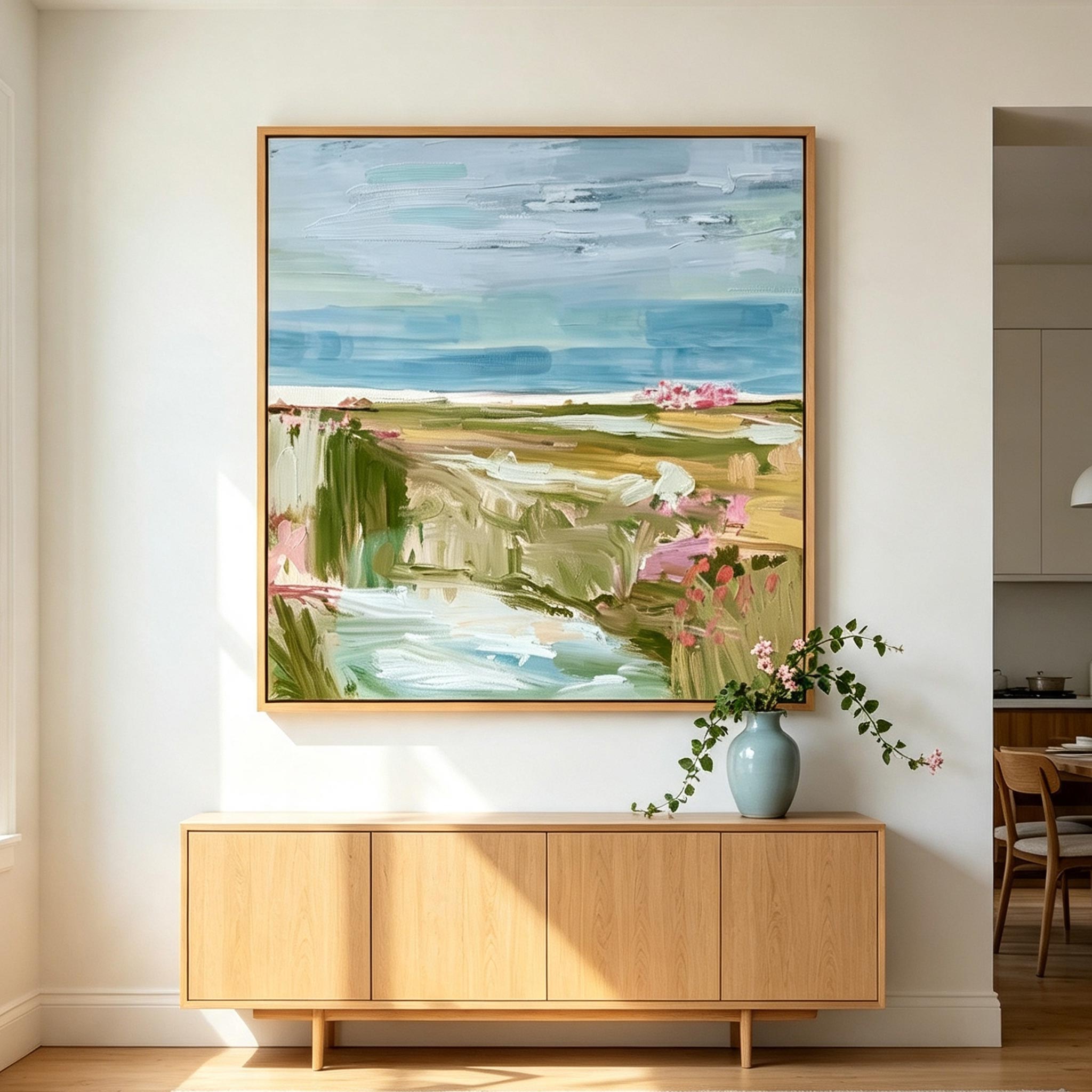 Abstract Countryside Landscape Wall Art #LS008