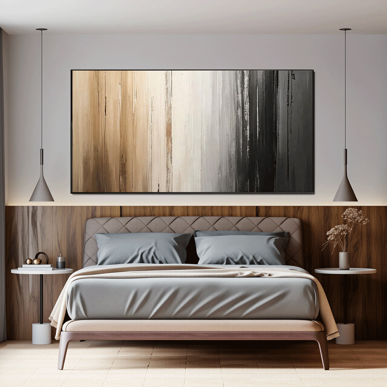 Modern Abstract Wall Art Minimalist Style Painting #AB012