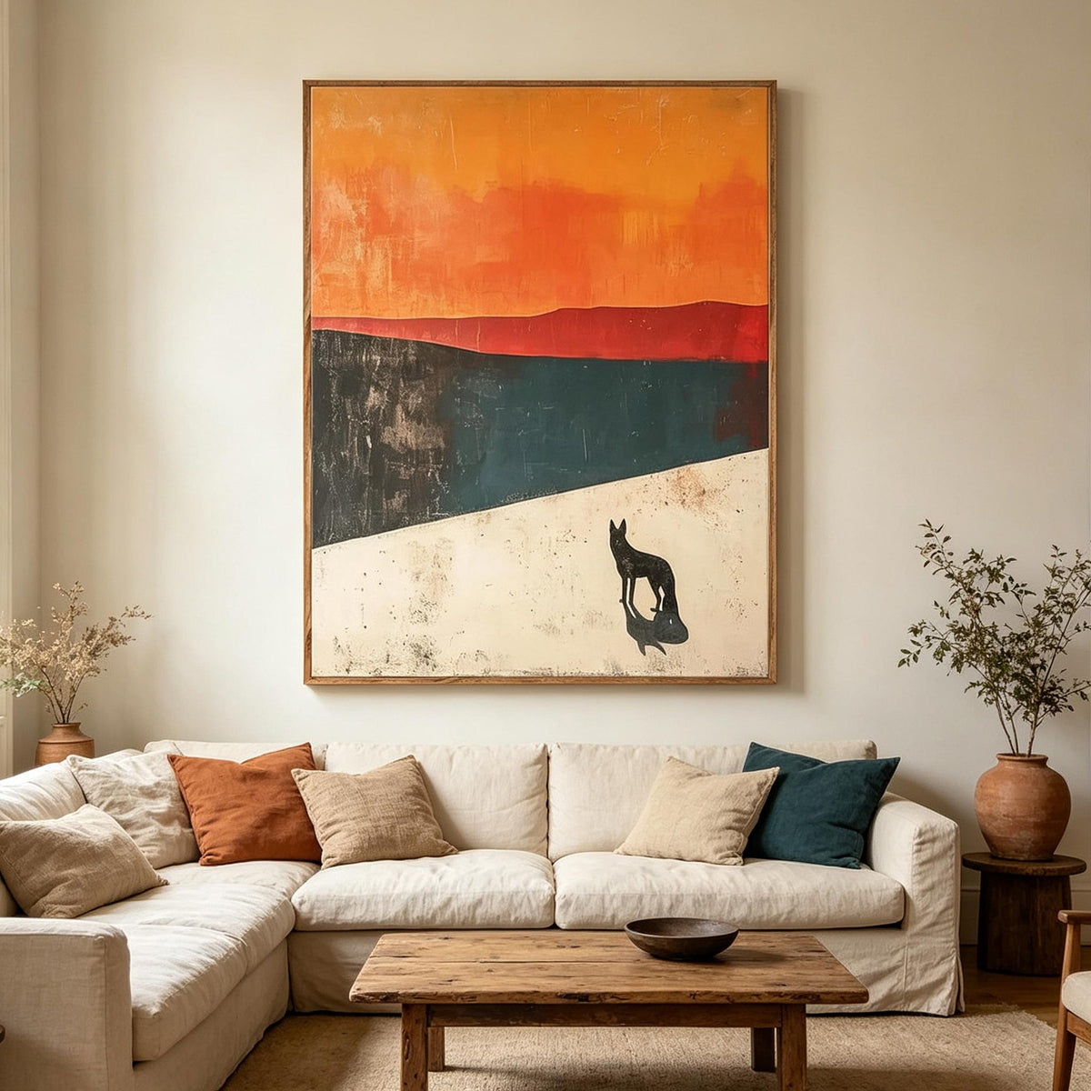 Abstract Animal Landscape Wall Art #AN011