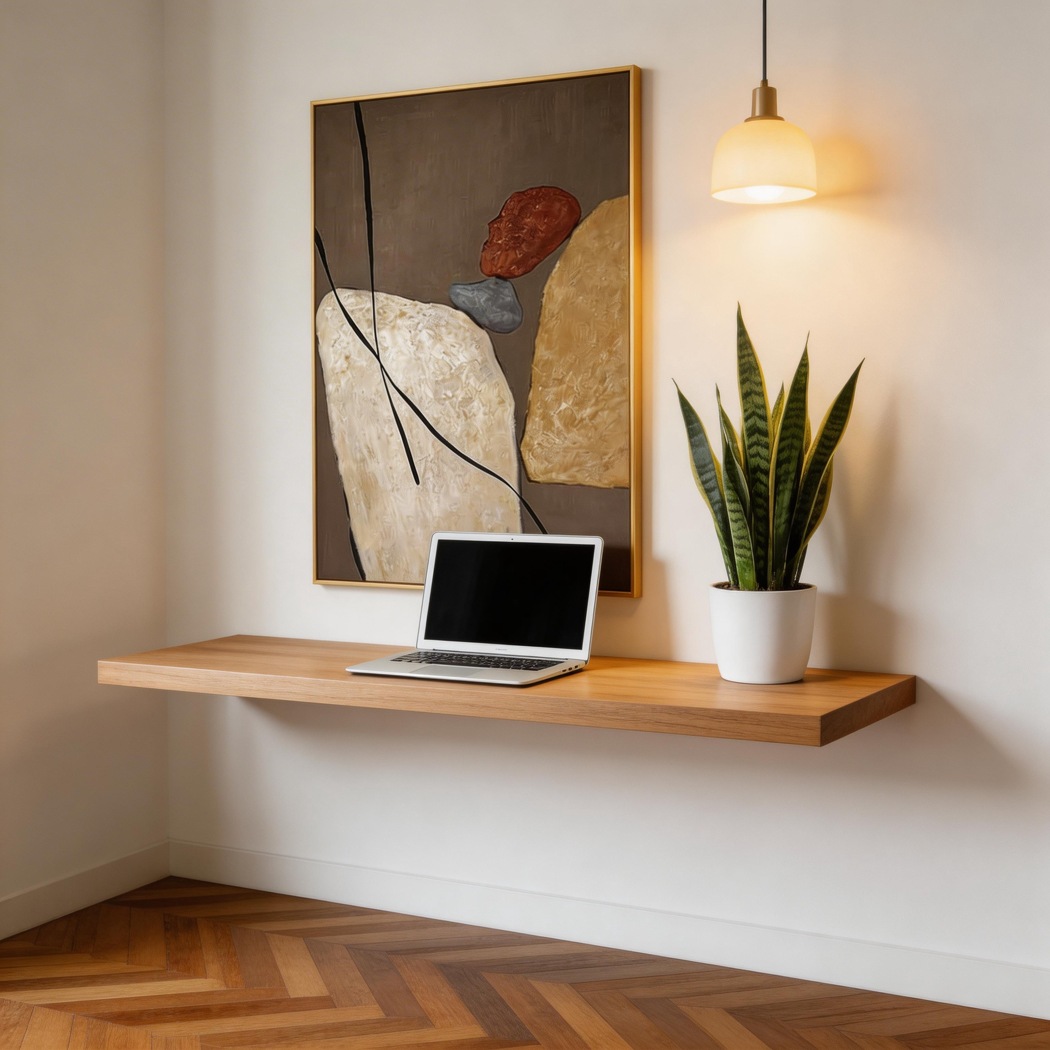 Modern Abstract Neutral Canvas Wall Art #MA017