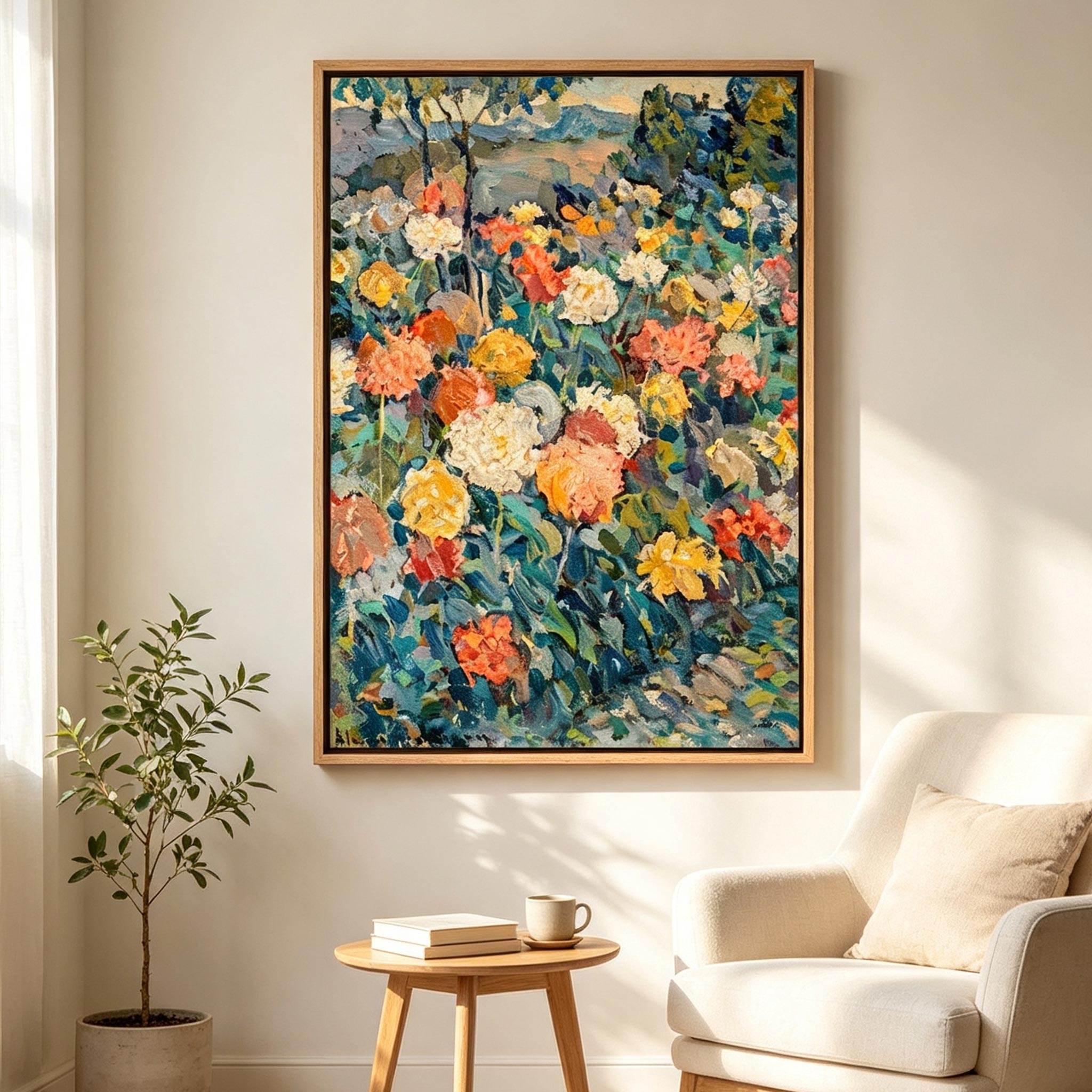 Colorful Garden Floral Wall Art #LS017