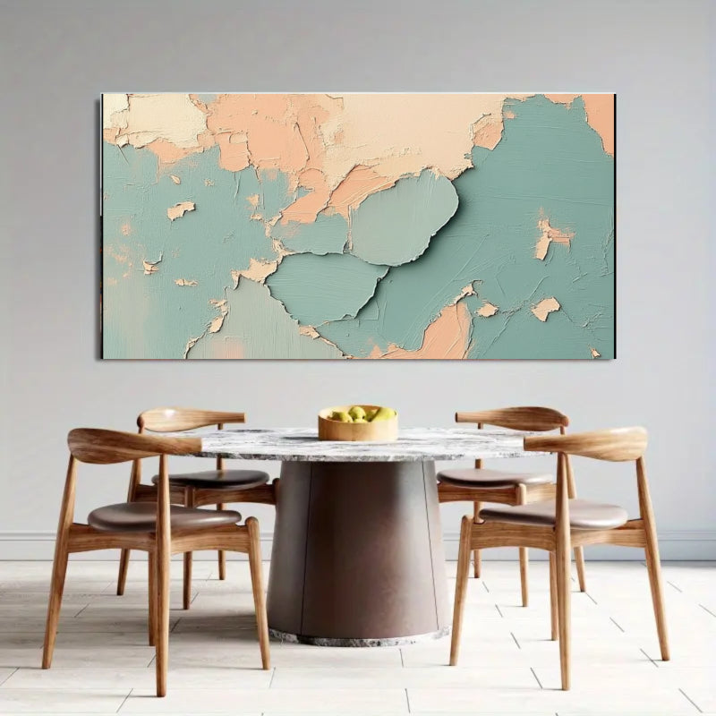 Modern Abstract Wall Art Beige Color Scheme #AB011