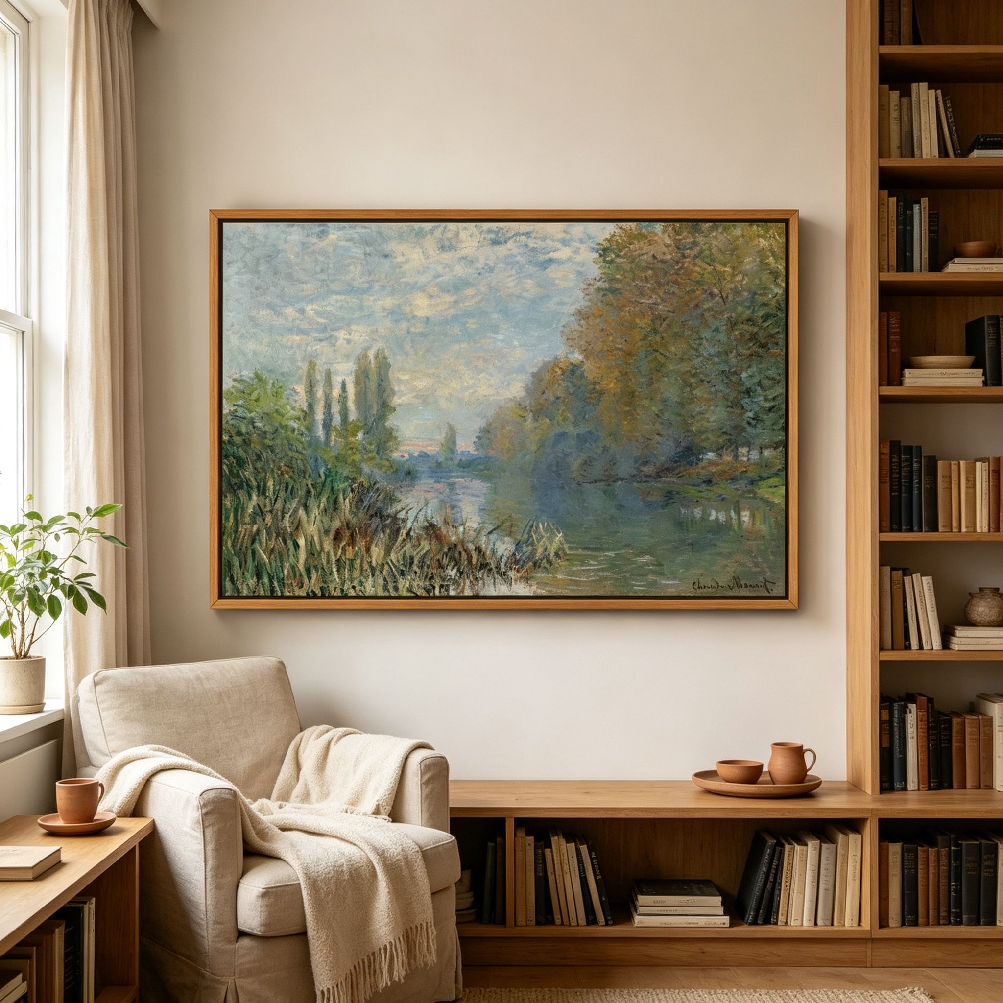 Riverside Landscape Wall Art #LS023