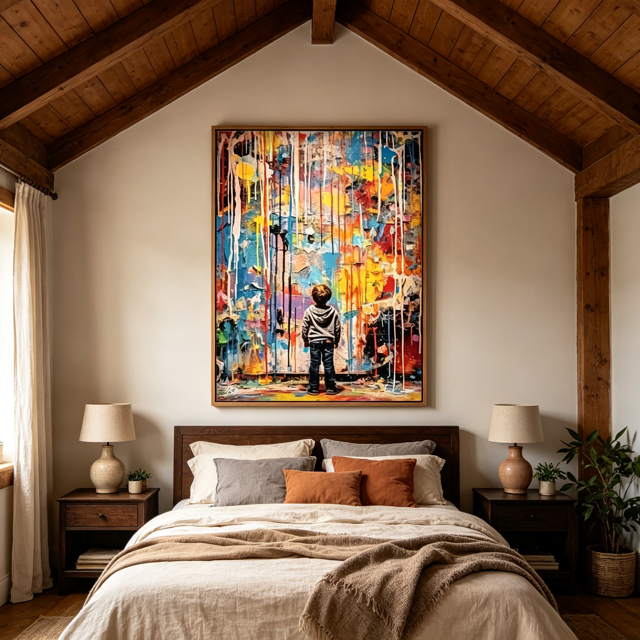 Wonderstruck – Contemporary Splatter Art Painting #CP073