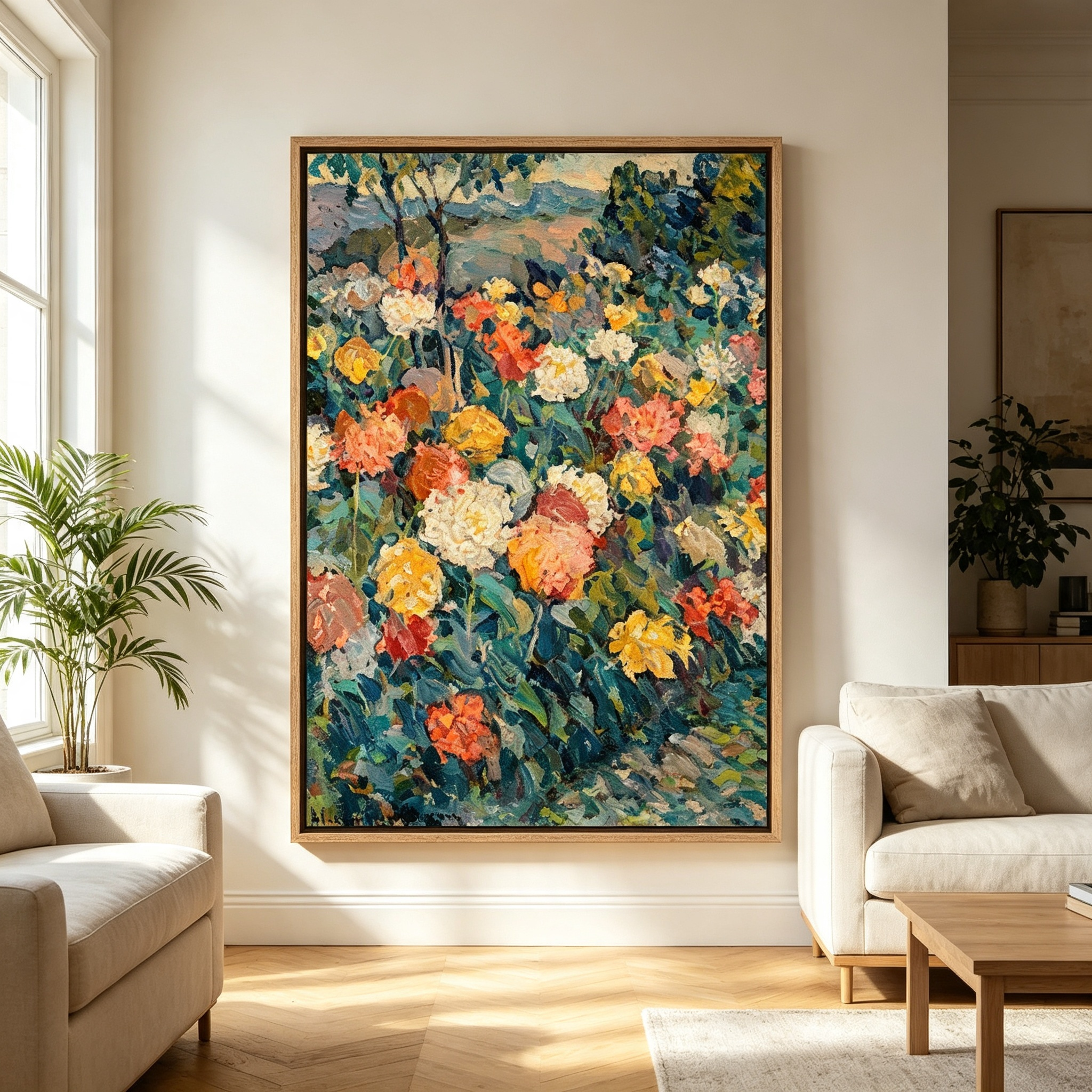 Colorful Garden Floral Wall Art #LS017