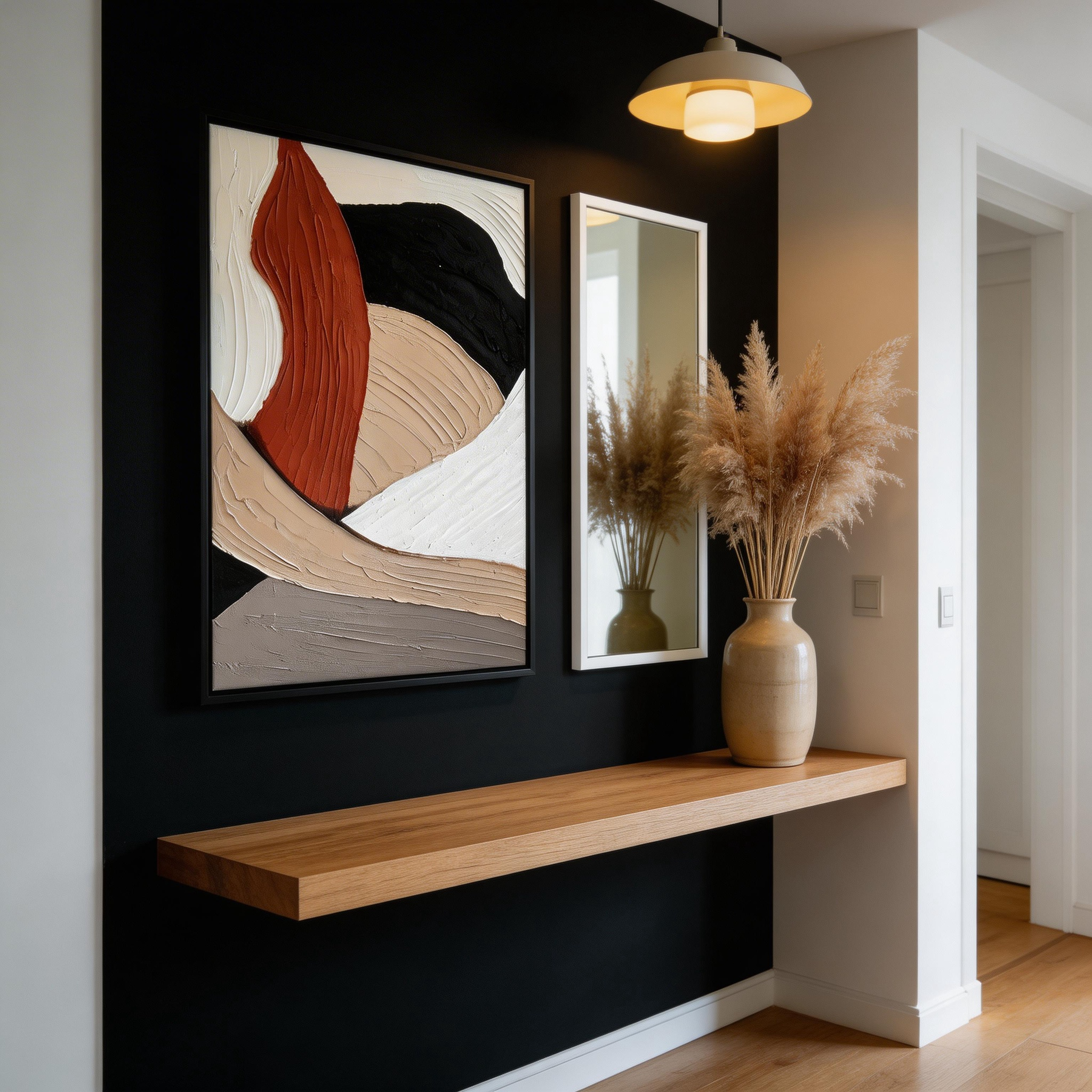Neutral Abstract Canvas Wall Art #CP013