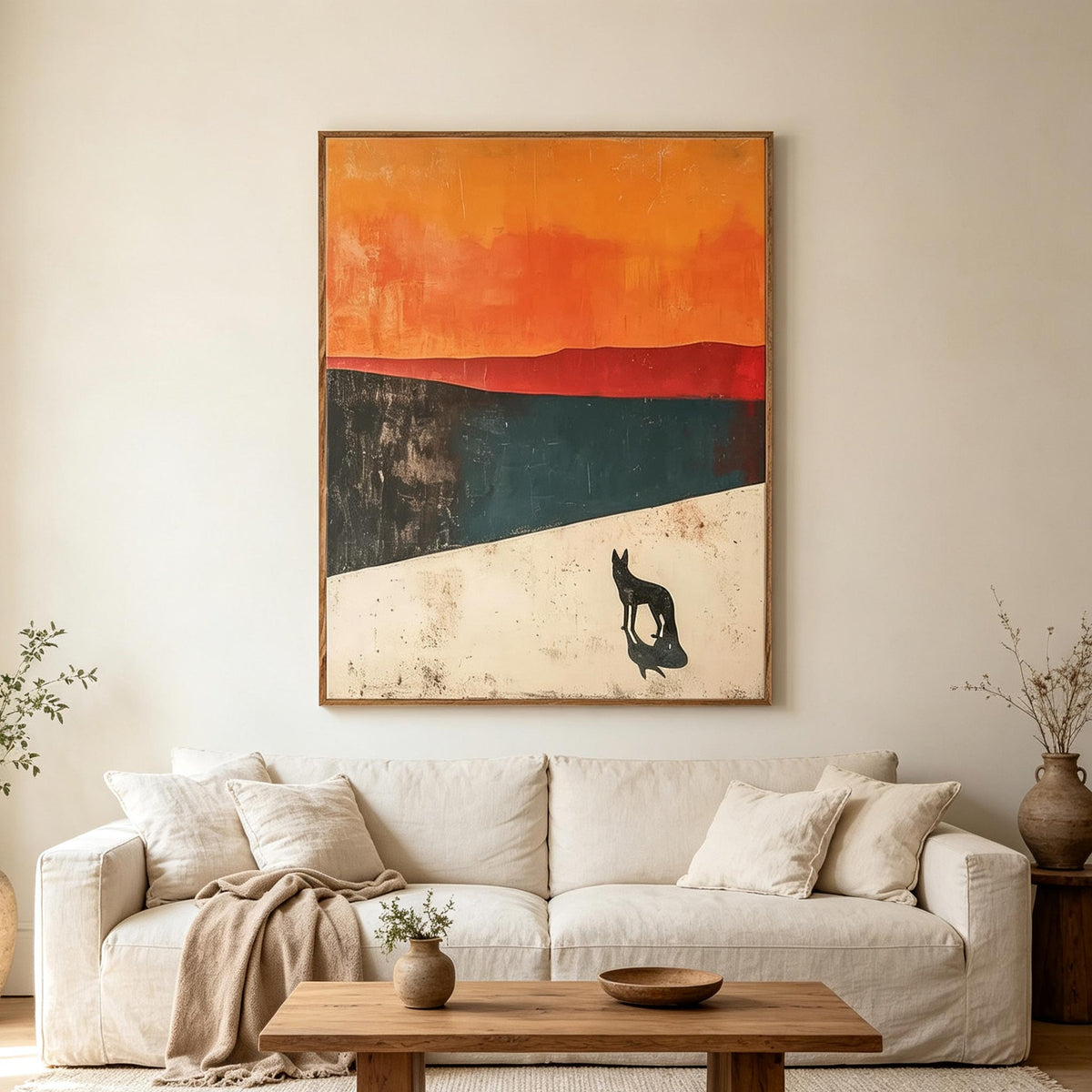 Abstract Animal Landscape Wall Art #AN011