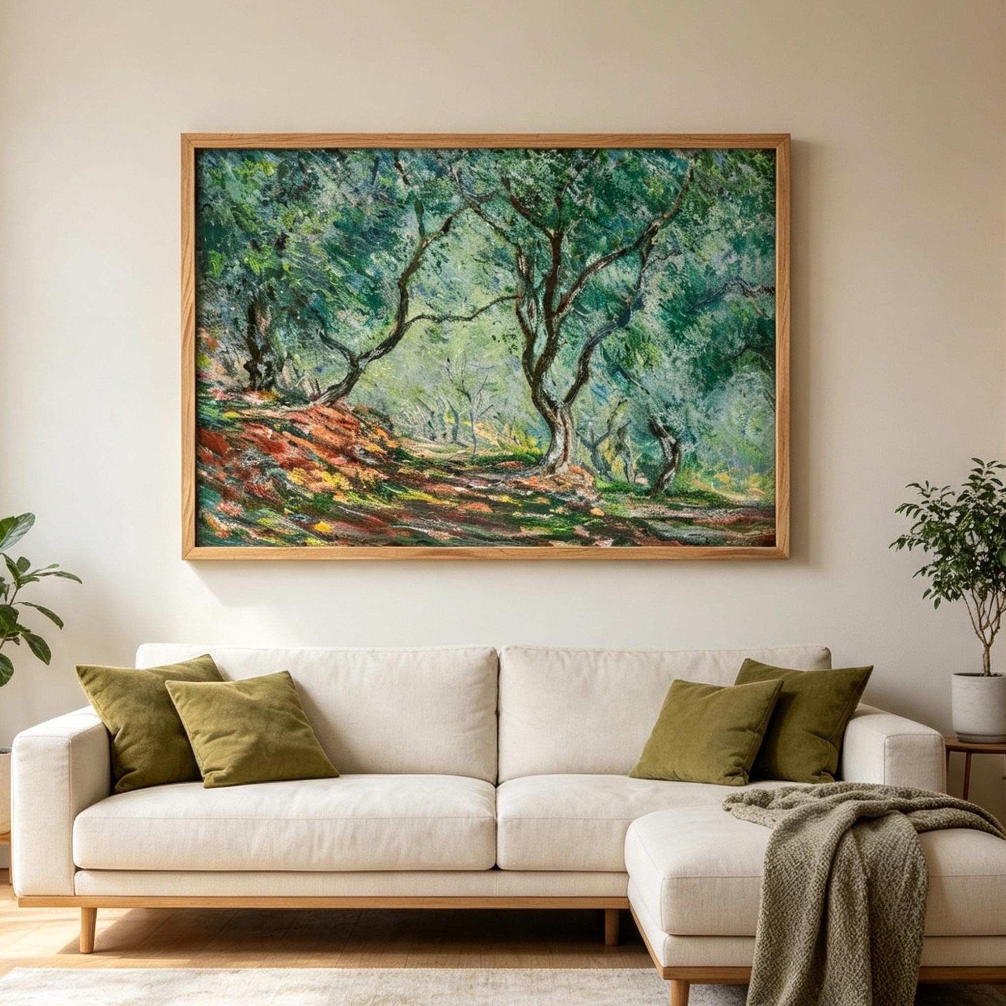 Impressionist Forest Landscape Wall Art #LS029