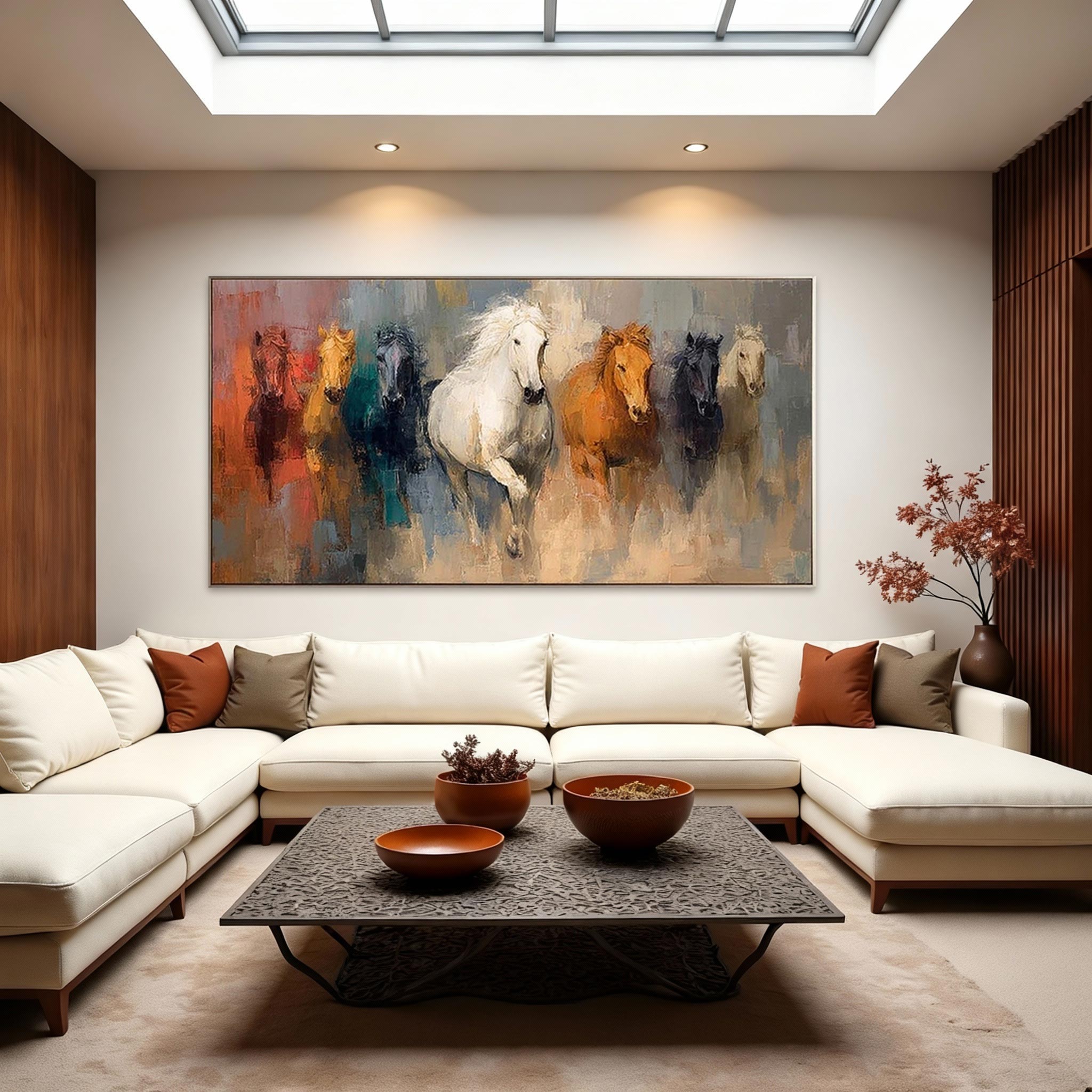 Modern Horse Canvas Wall Art #HA001