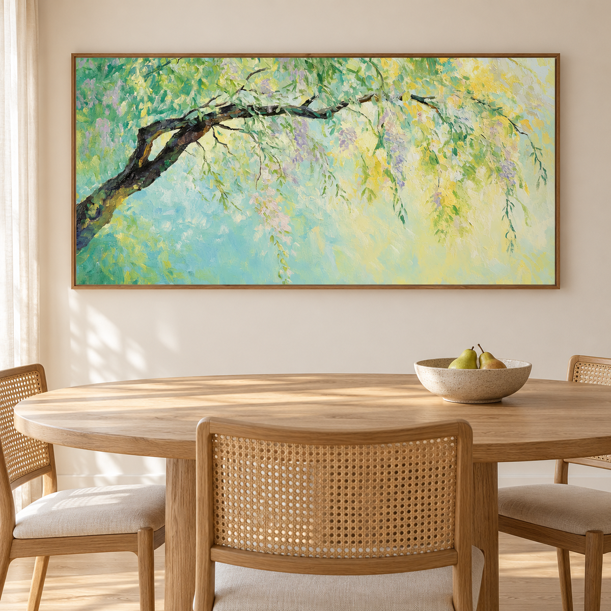 Sunlit Willow Branches Wall Art #LS087