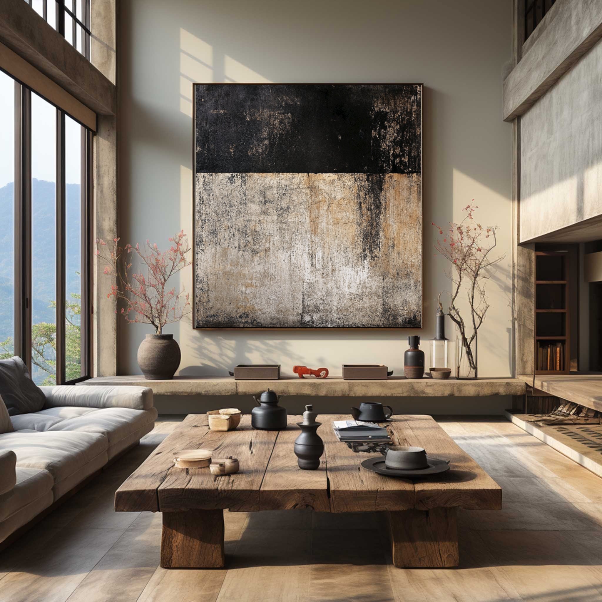 Modern Abstract Wall Art Canvas Painting #AB008