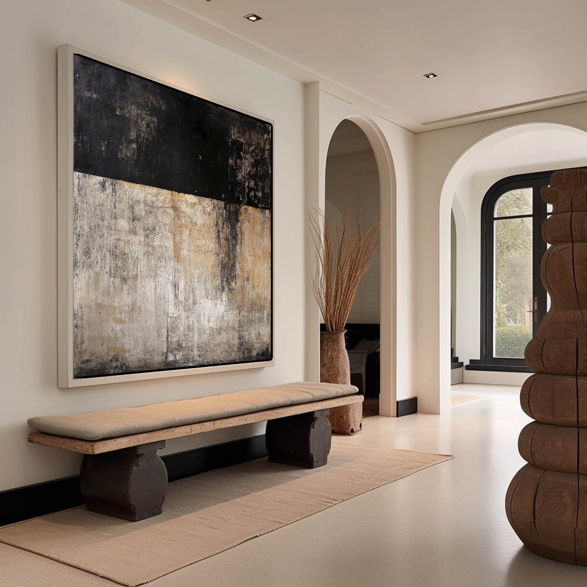 Modern Abstract Wall Art Canvas Painting #AB008