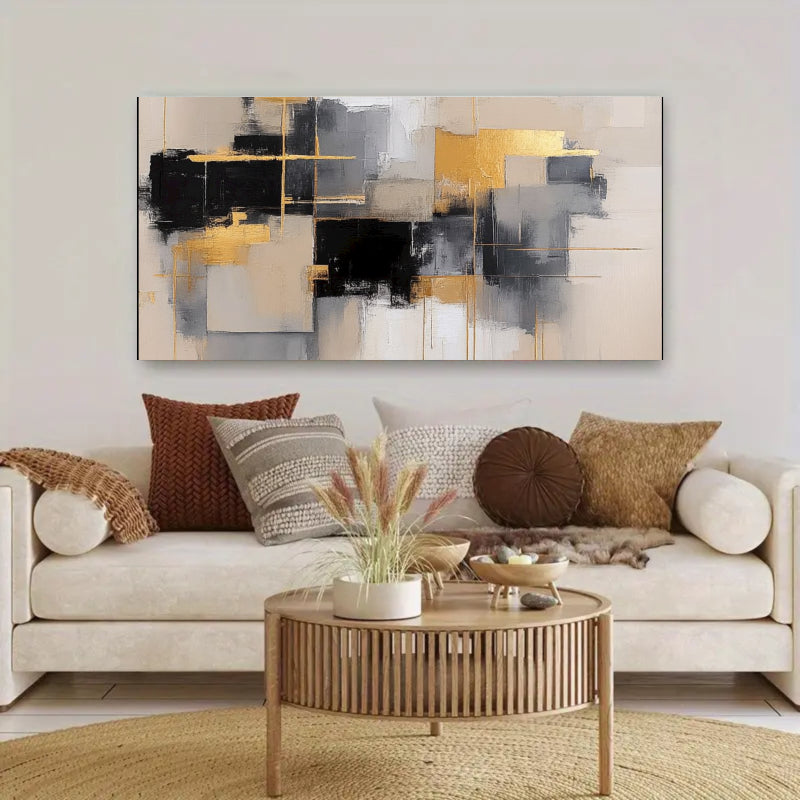 Abstract Art With Gold Accents Painting #AB005