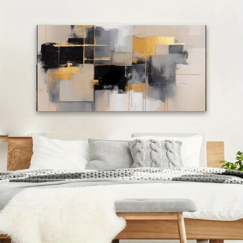 Abstract Art With Gold Accents Painting #AB005