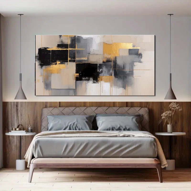 Abstract Art With Gold Accents Painting #AB005