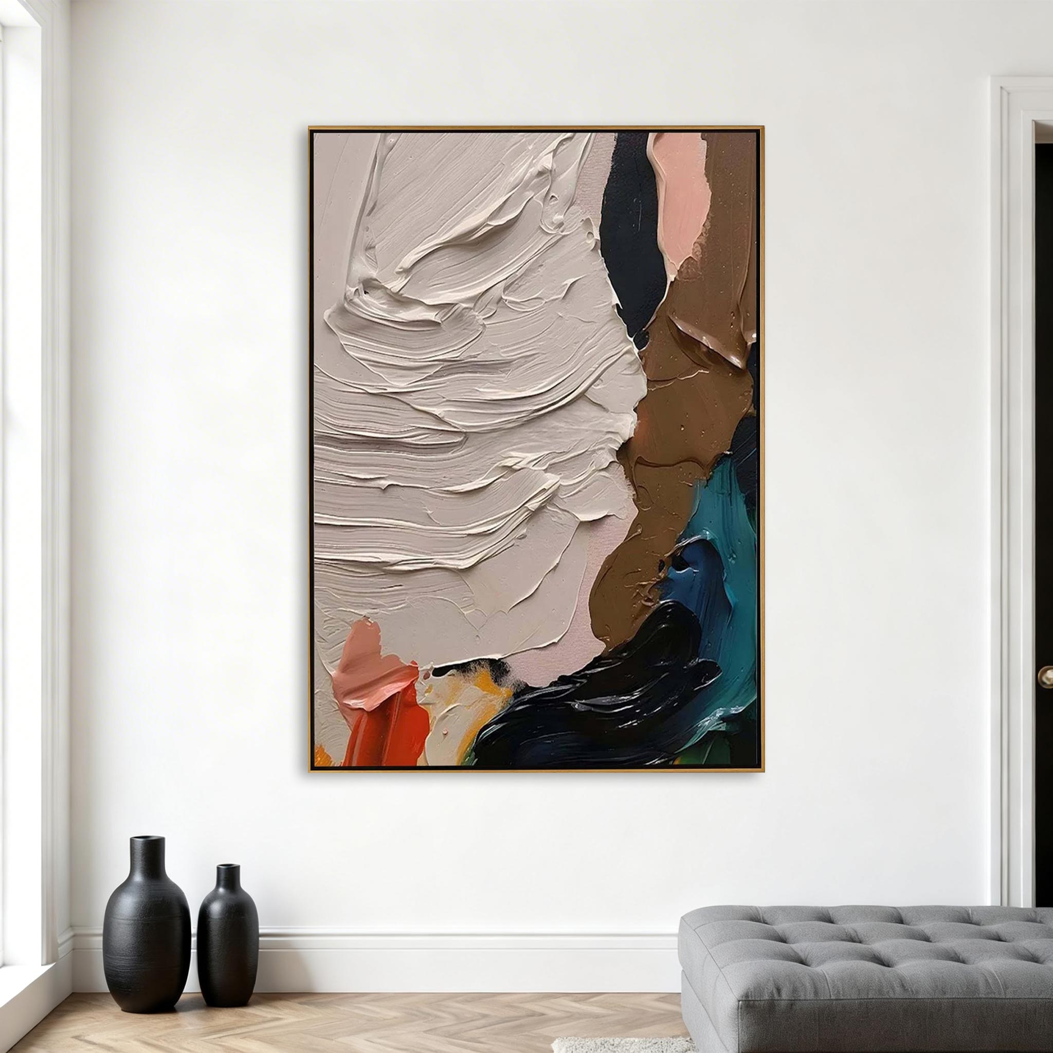 Modern Textured Abstract Wall Art #MA004